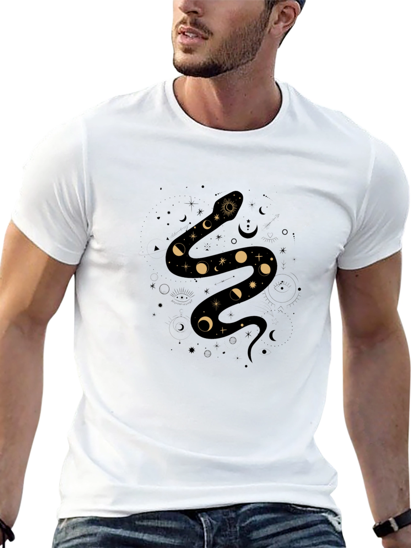 Celestial Snake Graphic Tee
