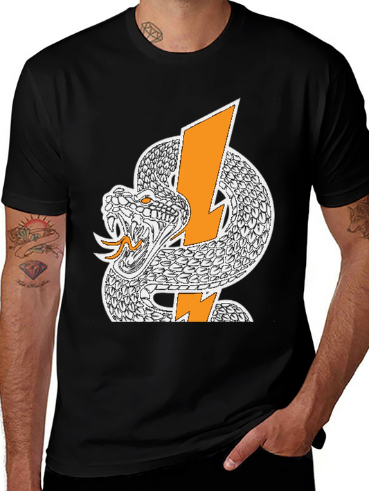 Snake & Lightning Bolt Graphic T-Shirt