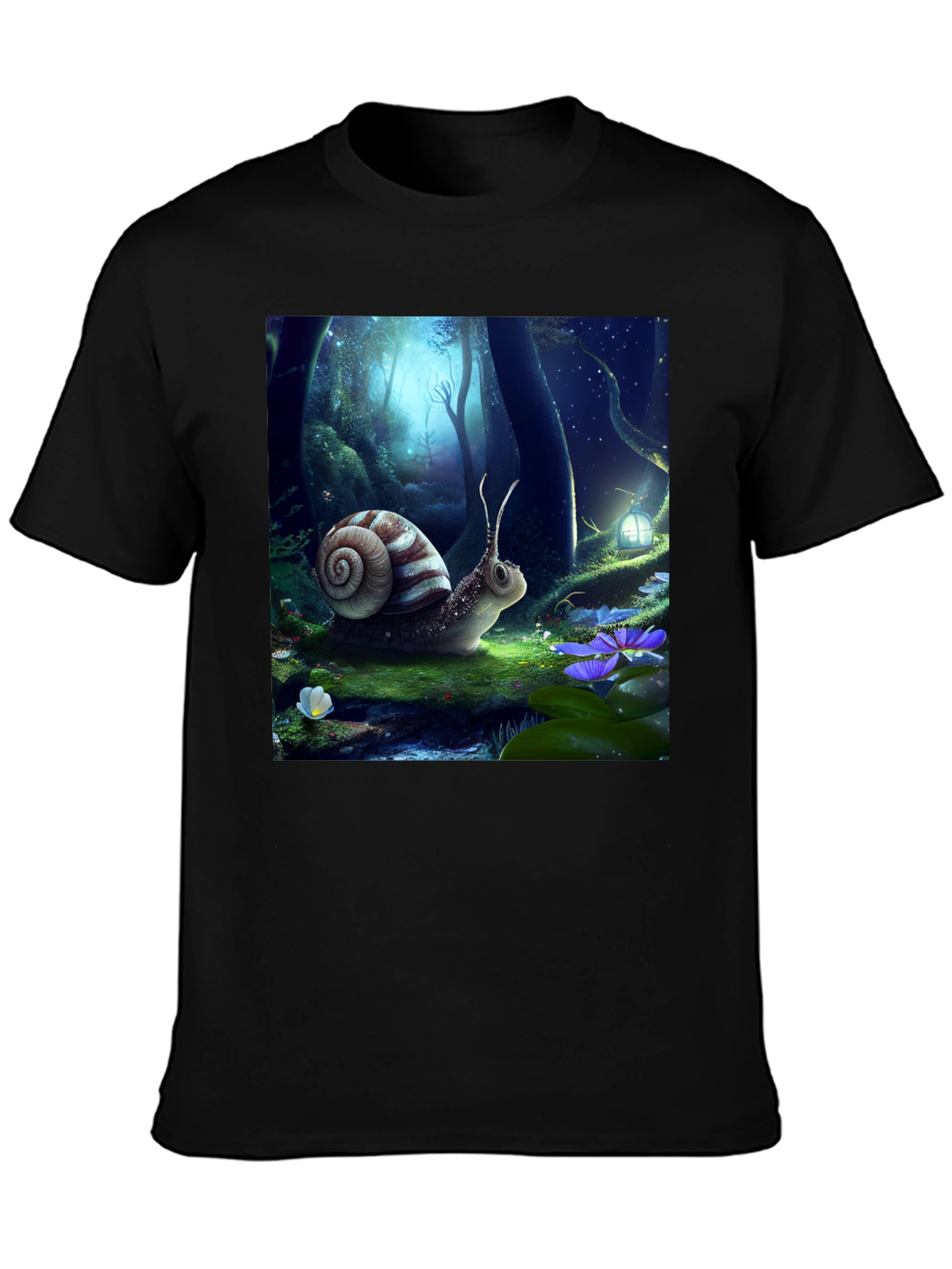 Enchanted Forest Snail Graphic Tee