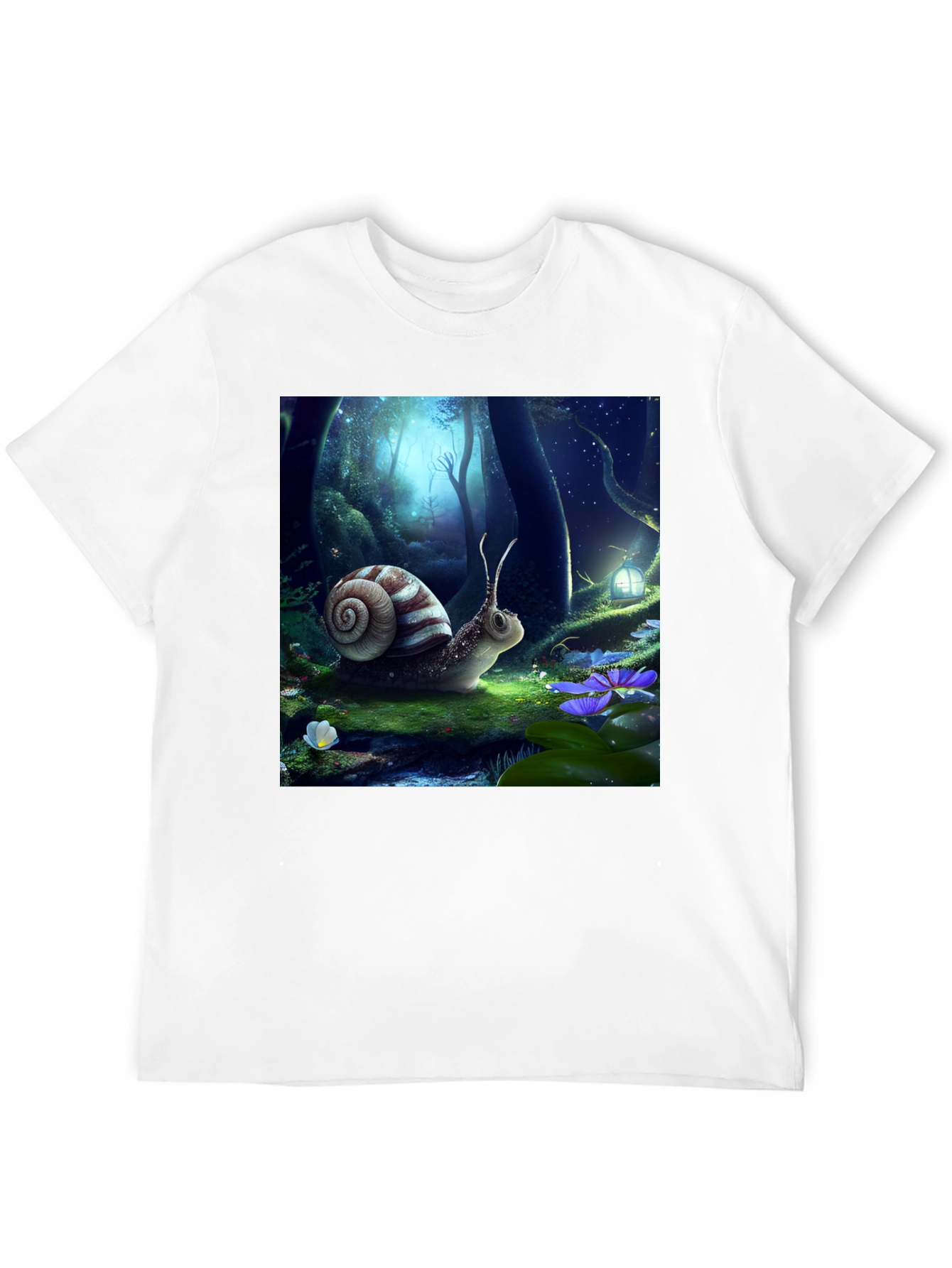 Enchanted Forest Snail Graphic Tee