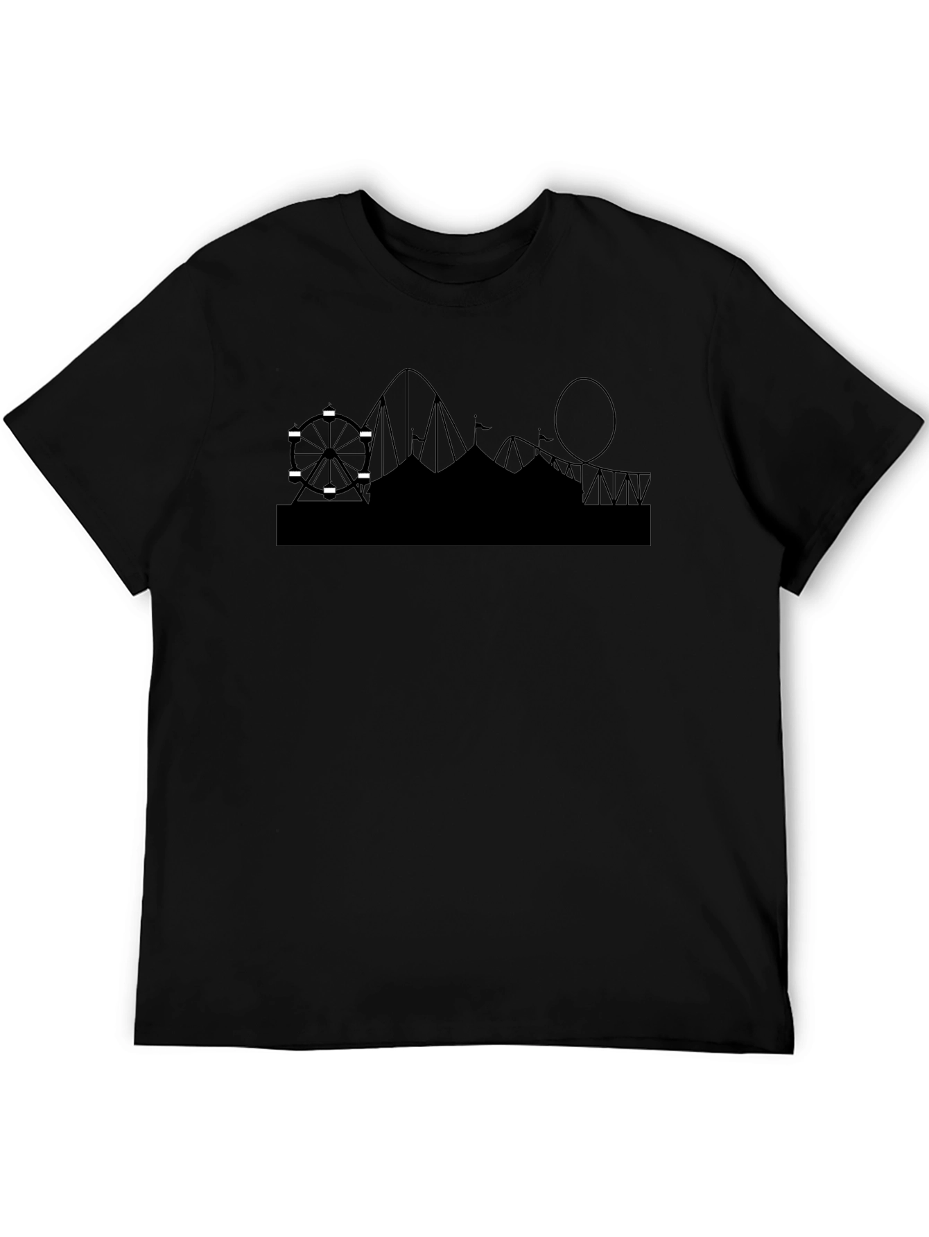 Amusement Park Silhouette T-Shirt