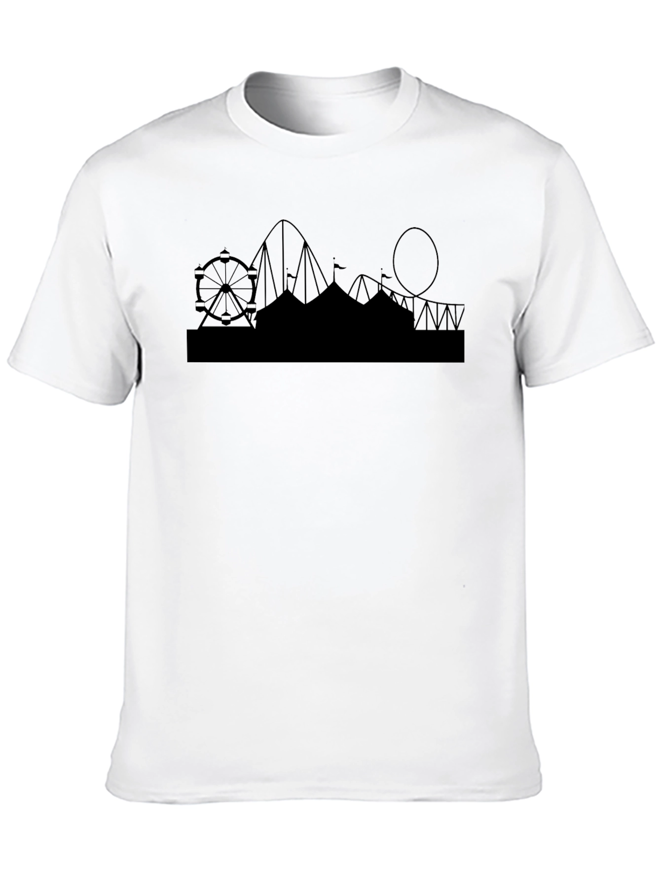Amusement Park Silhouette T-Shirt