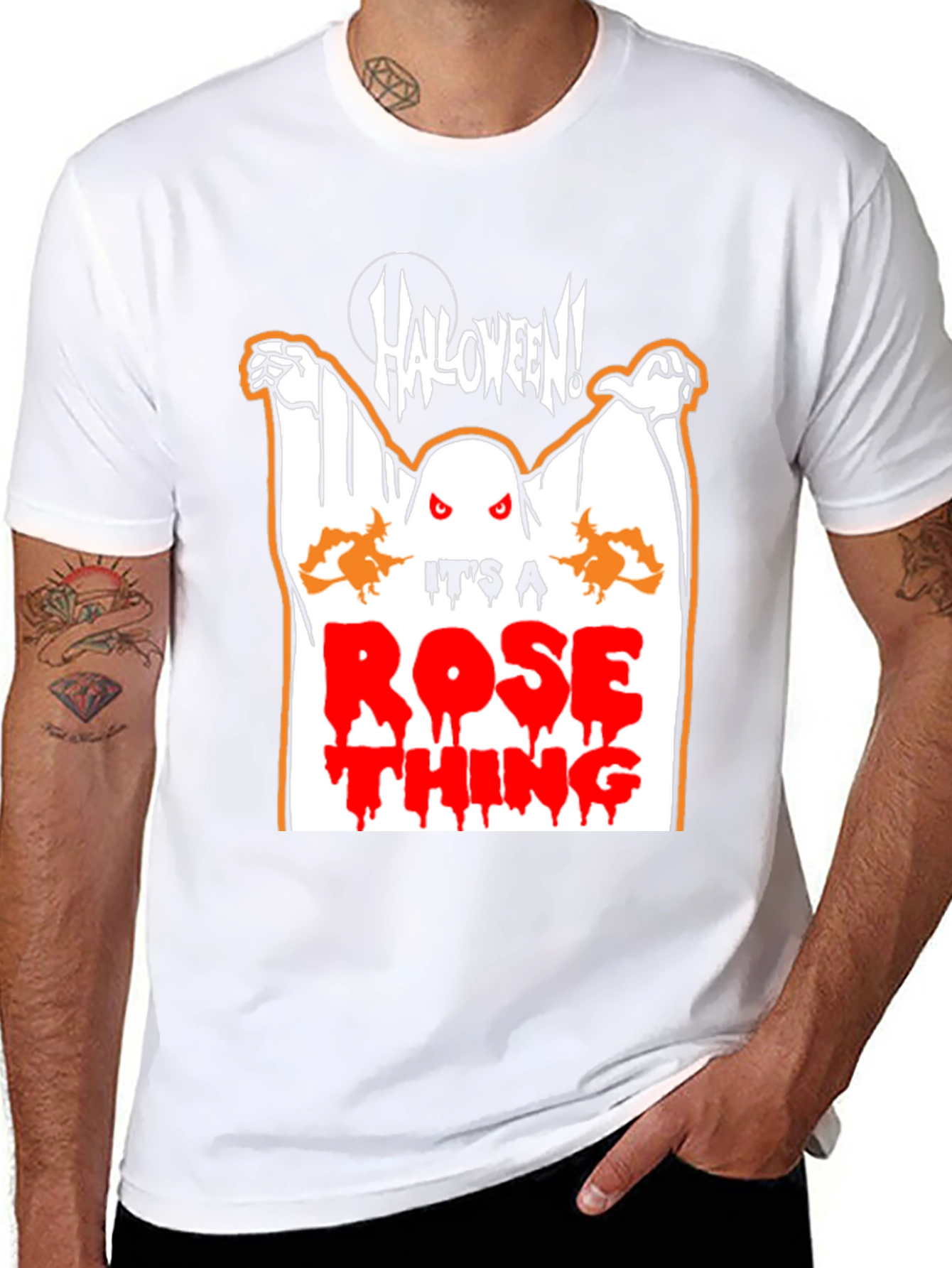 Halloween Rose Thing Graphic T-Shirt