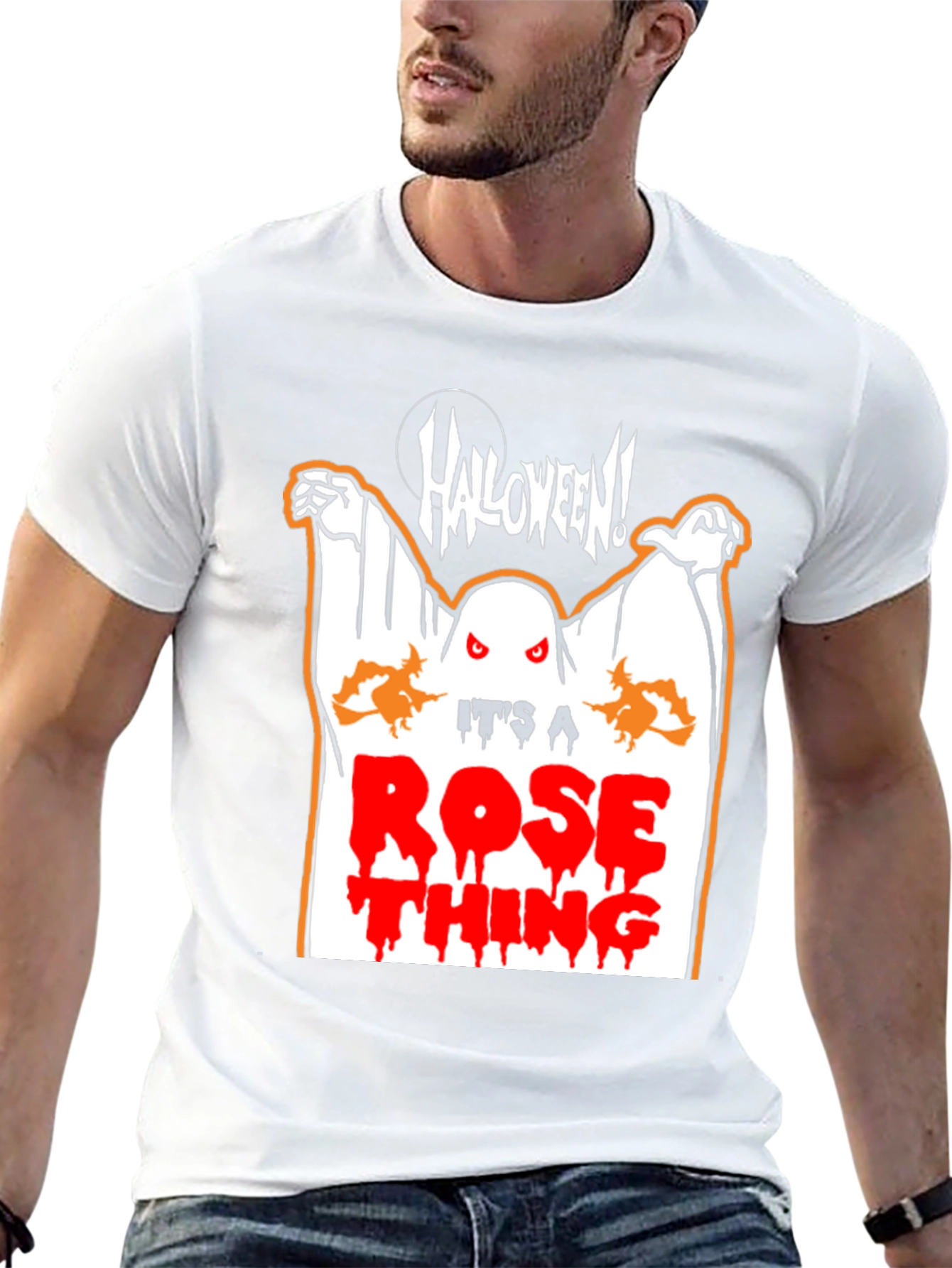 Halloween Rose Thing Graphic T-Shirt