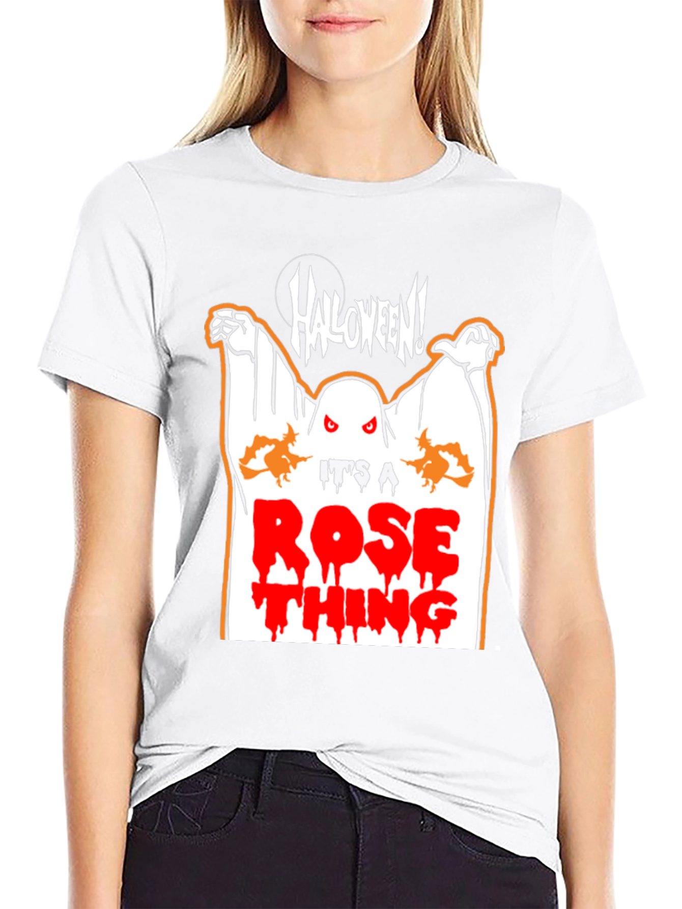 Halloween Rose Thing Graphic T-Shirt
