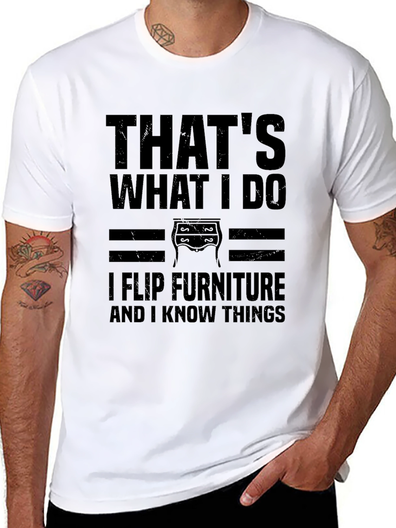 I Flip Furniture T-Shirt - Funny Graphic Tee
