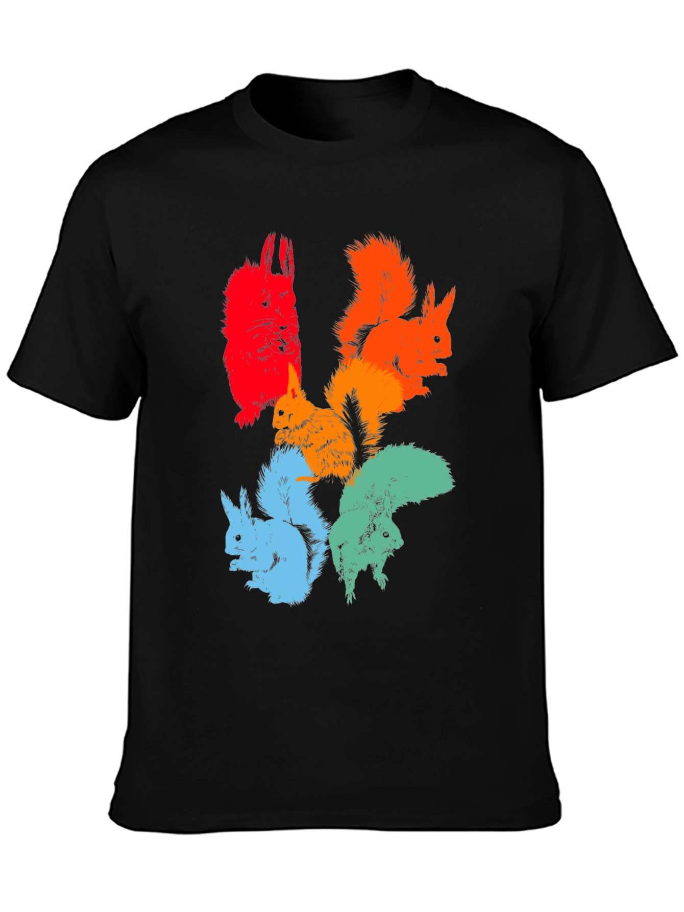 Colorful Squirrel Graphic Tee
