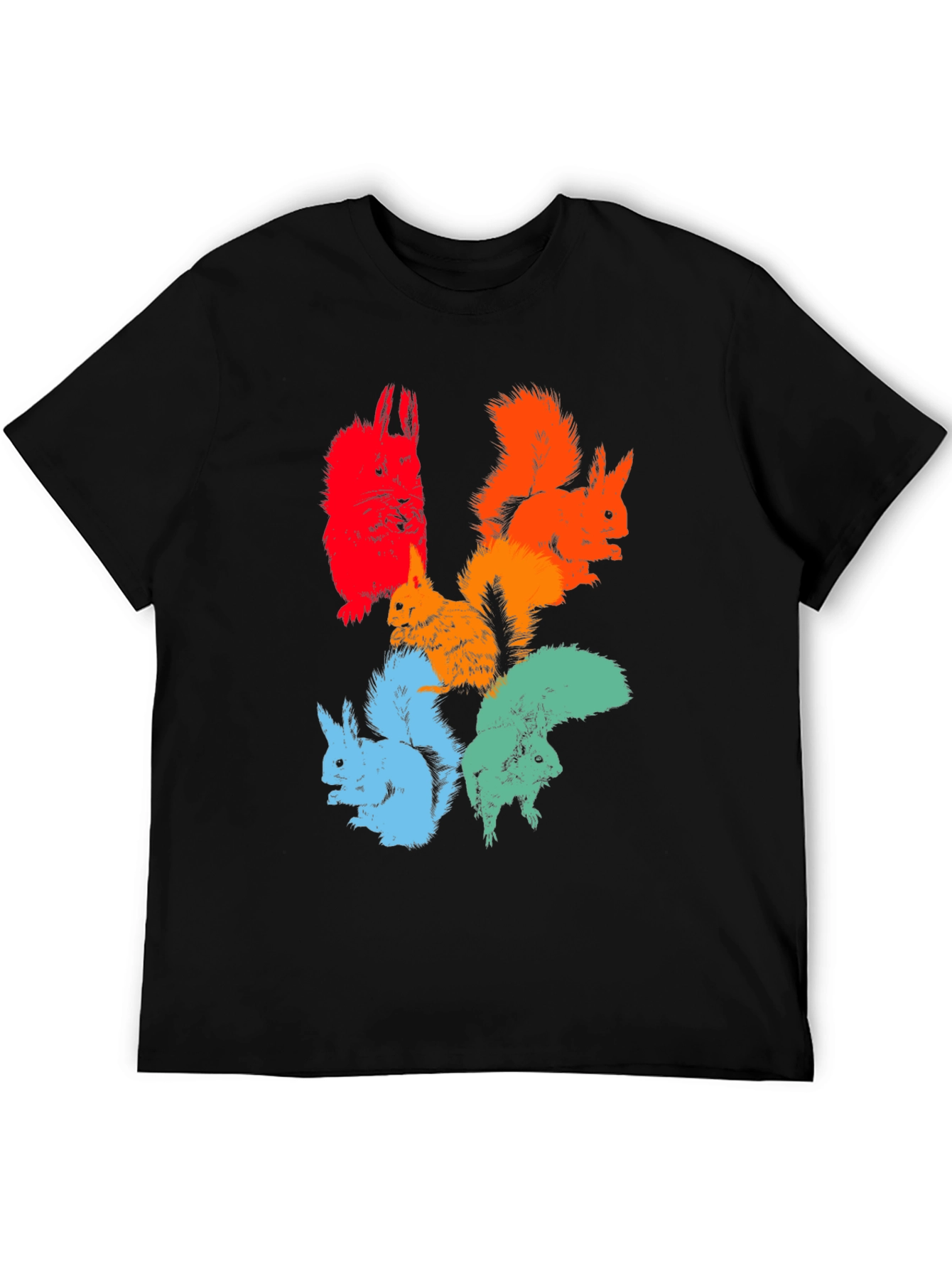 Colorful Squirrel Graphic Tee