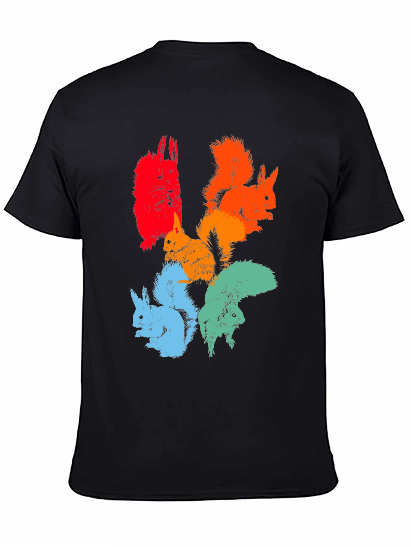 Colorful Squirrel Graphic Tee
