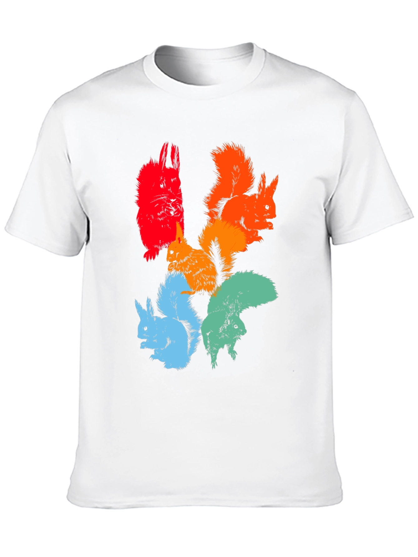 Colorful Squirrel Graphic Tee
