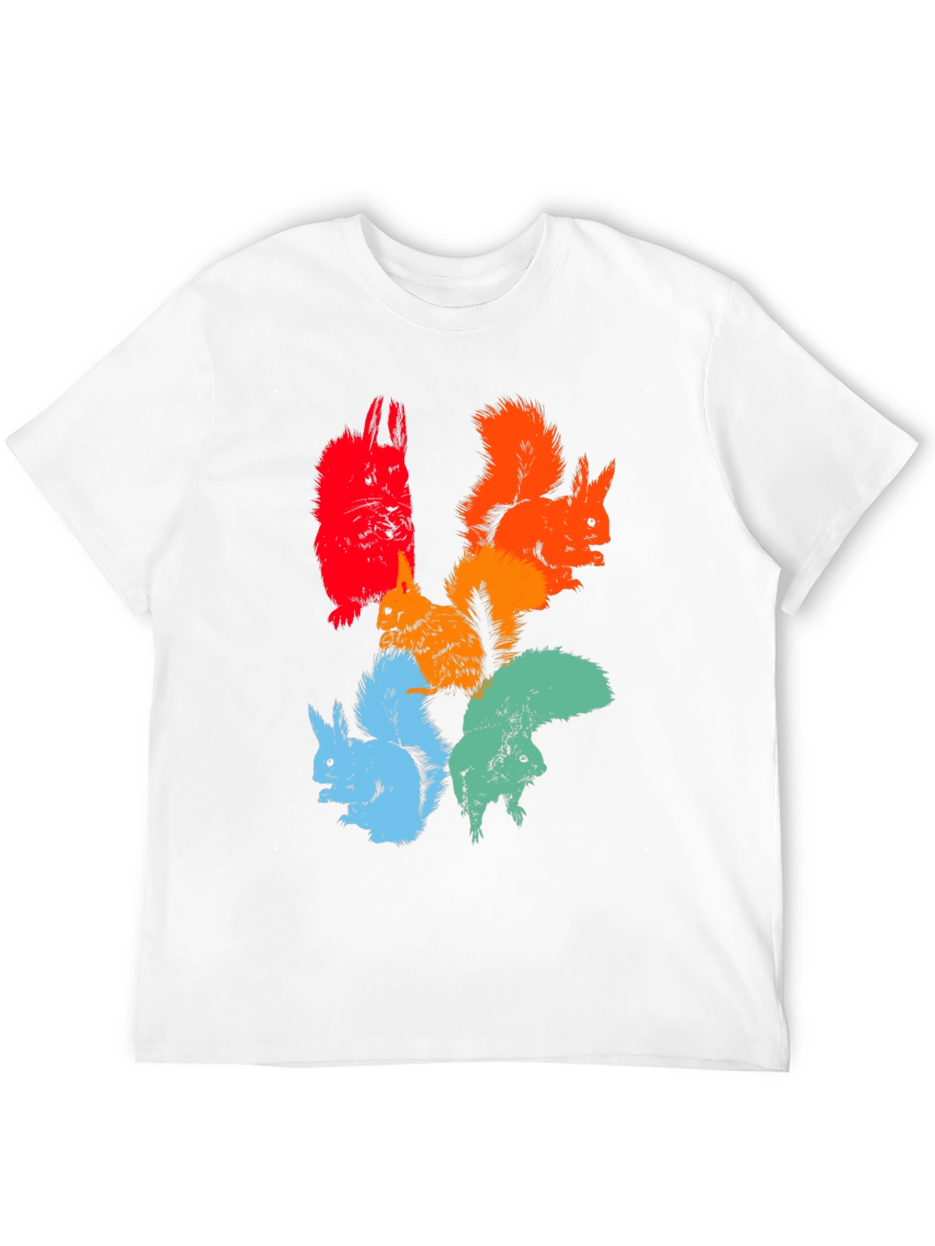 Colorful Squirrel Graphic Tee