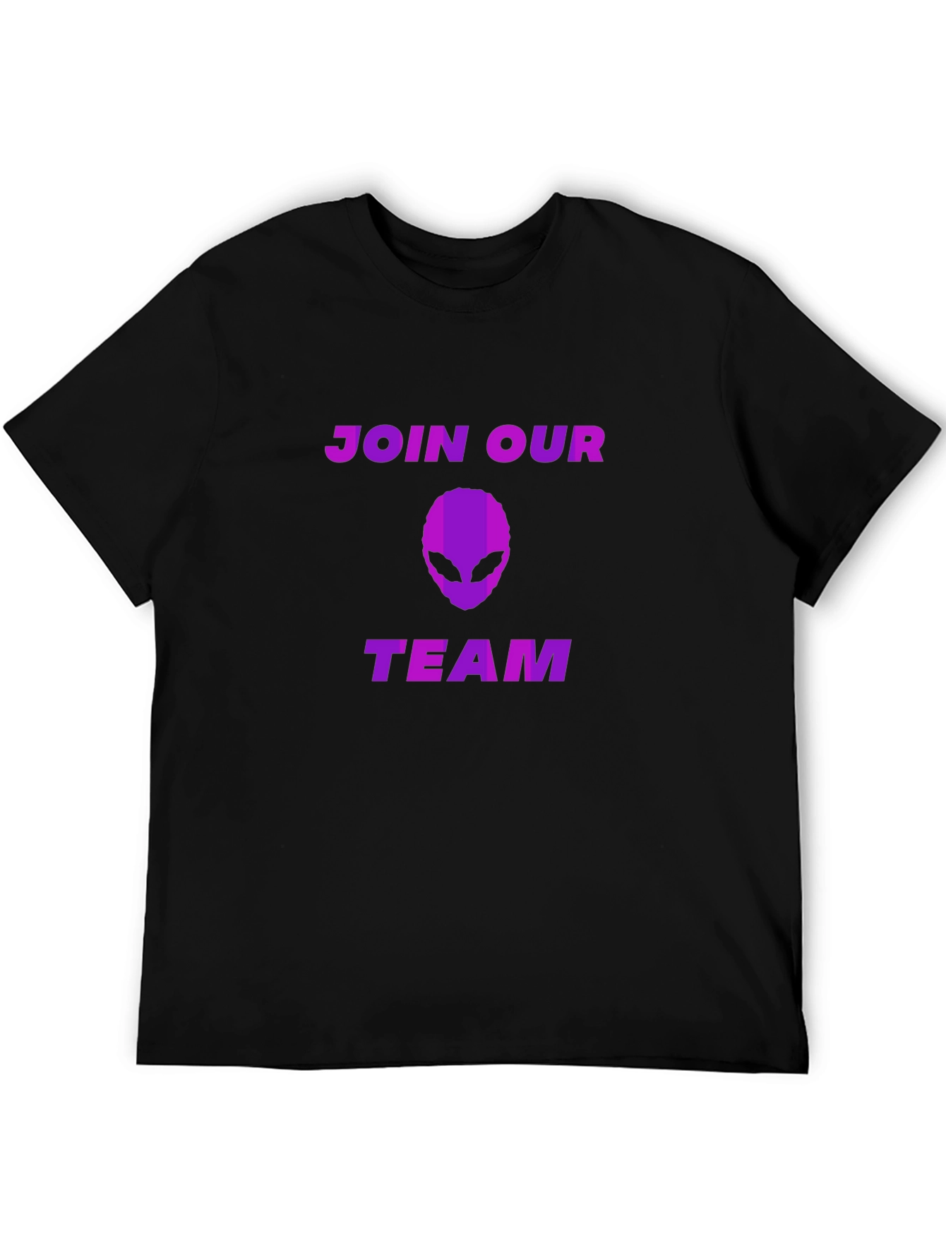Join Our Team Alien Graphic Tee - Black