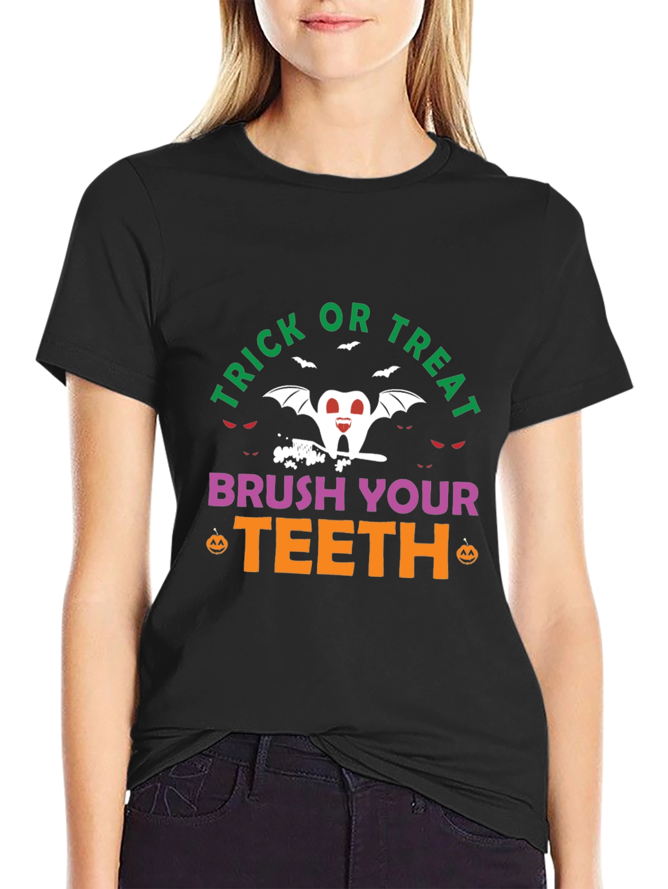 Trick or Treat Brush Your Teeth Halloween T-Shirt