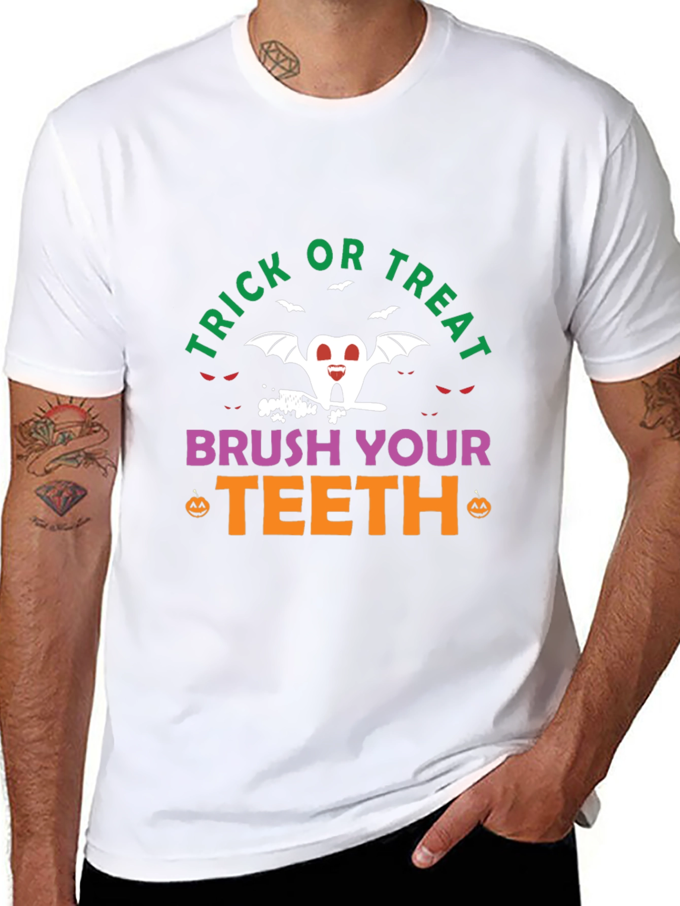 Trick or Treat Brush Your Teeth Halloween T-Shirt