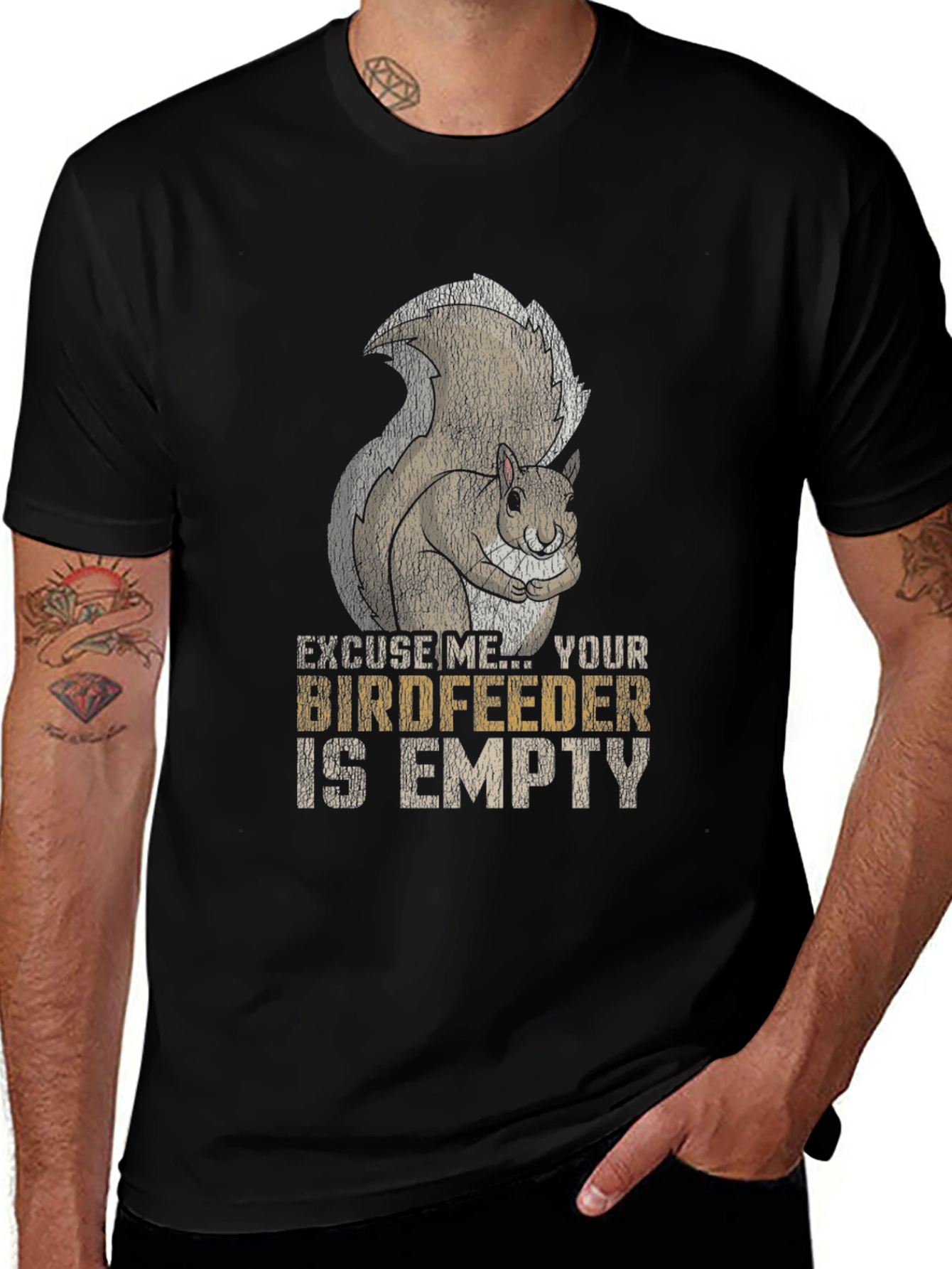 Funny Squirrel Birdfeeder T-Shirt