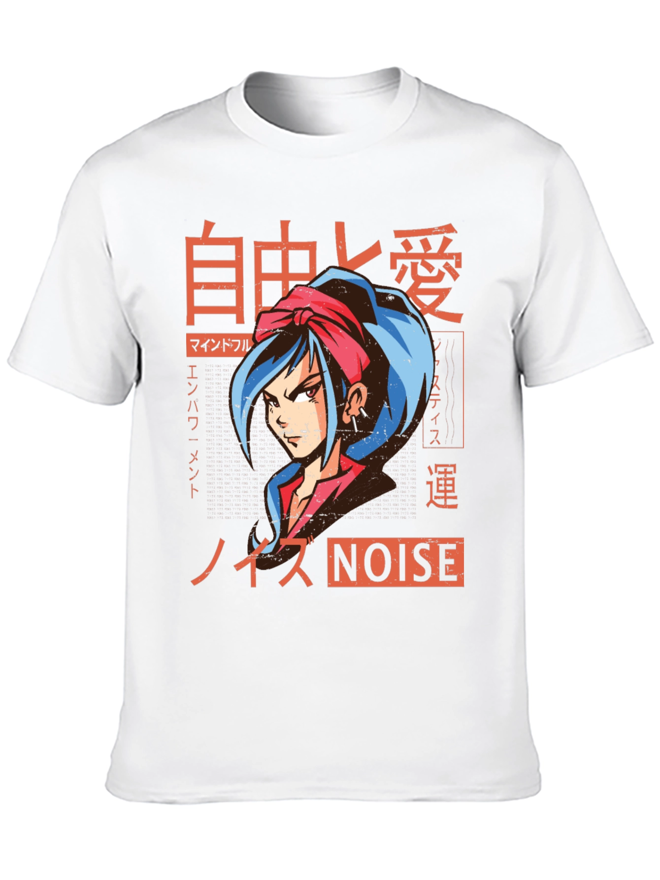 Anime Girl Graphic Tee - Japanese Streetwear Style