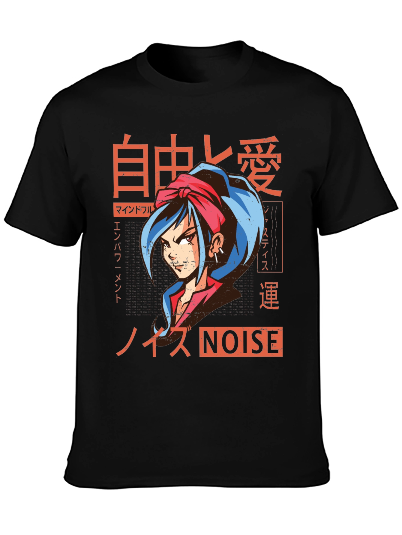 Anime Girl Graphic Tee - Japanese Streetwear Style