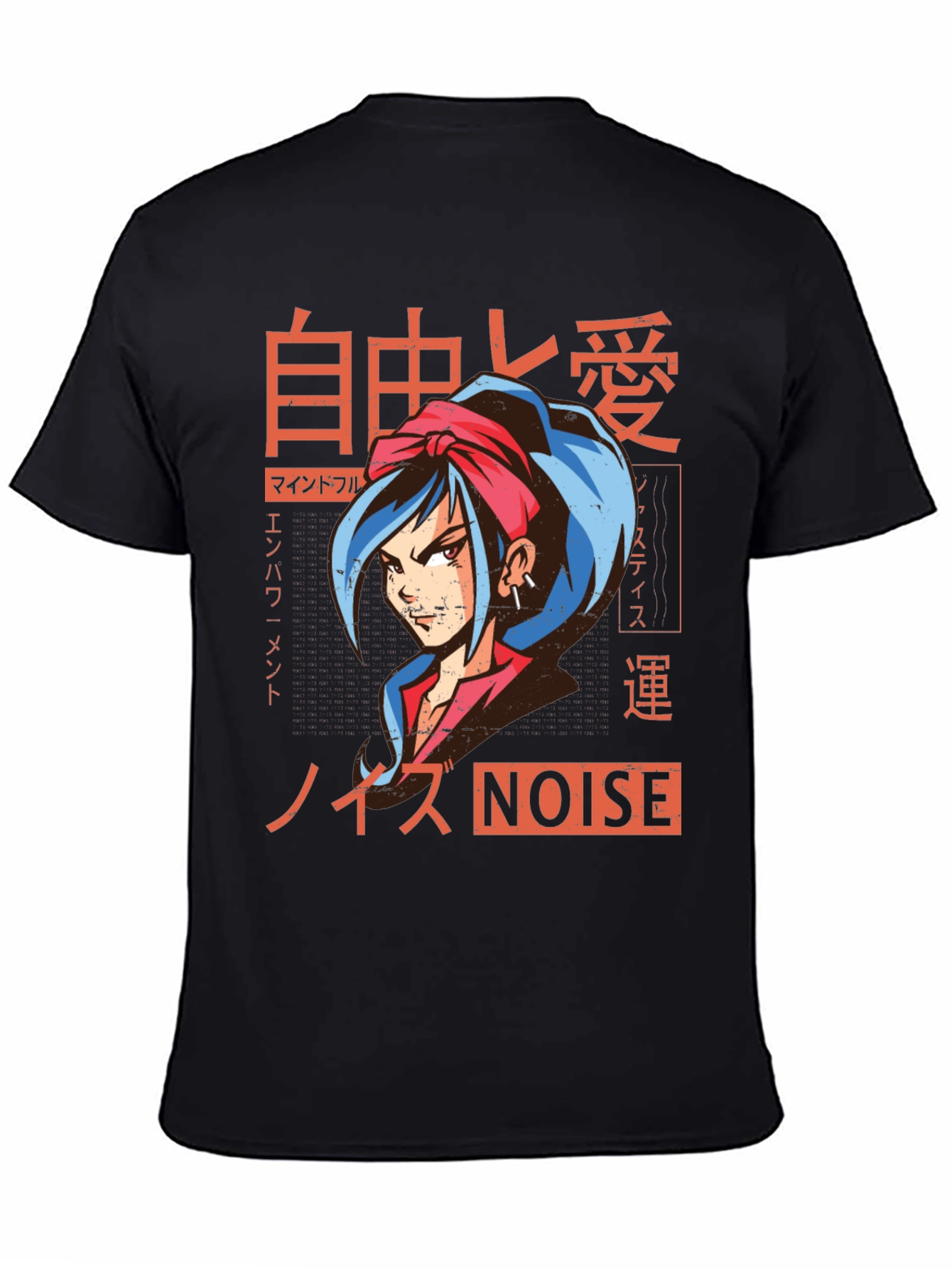 Anime Girl Graphic Tee - Japanese Streetwear Style