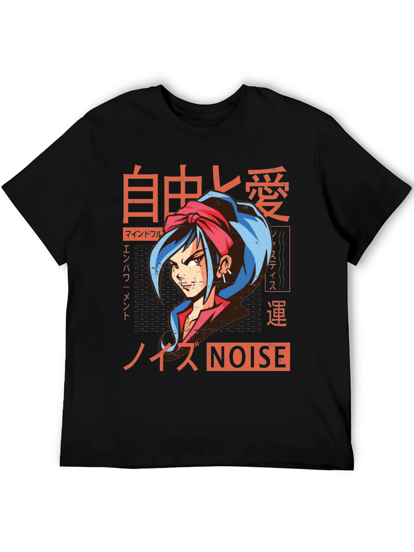 Anime Girl Graphic Tee - Japanese Streetwear Style