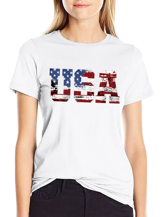 USA Flag Graphic T-Shirt - Patriotic Pride