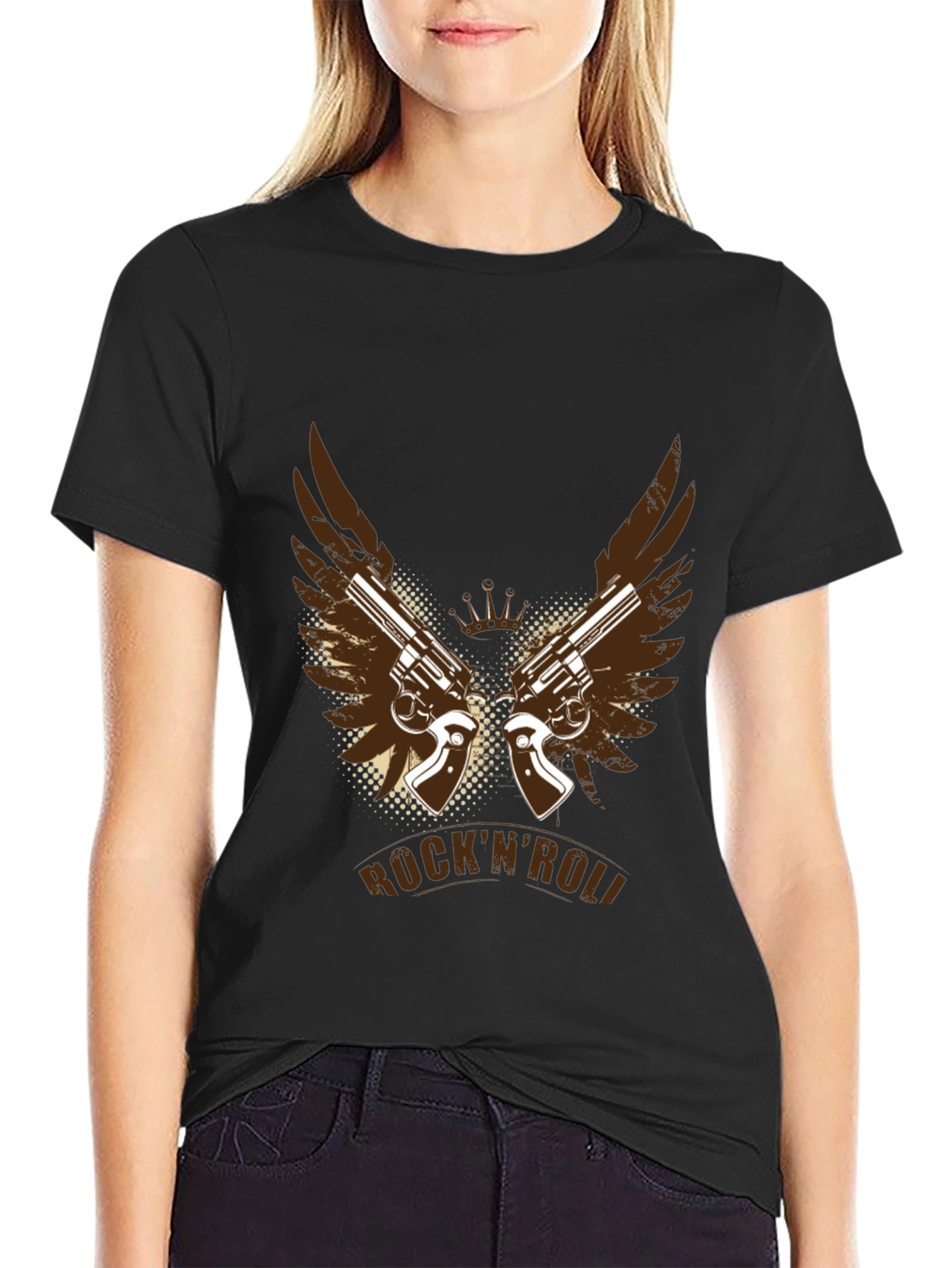 RocknRoll Guns T-Shirt - Cool Graphic Tee