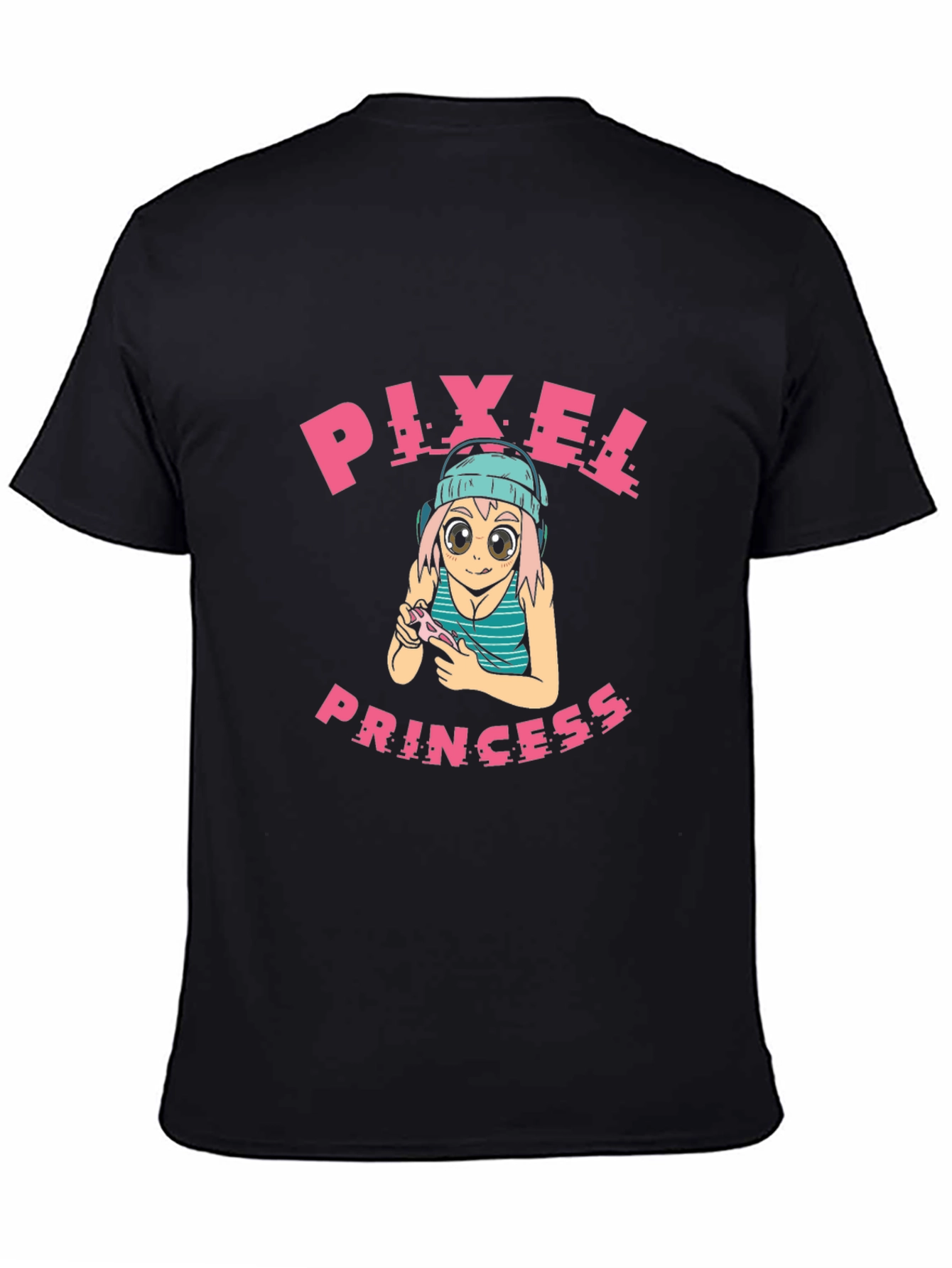 Pixel Princess Gaming T-Shirt - Black