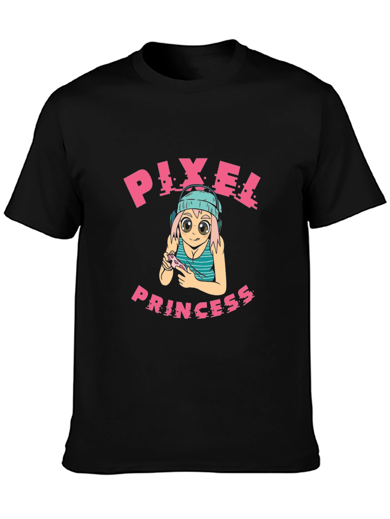 Pixel Princess Gaming T-Shirt - Black