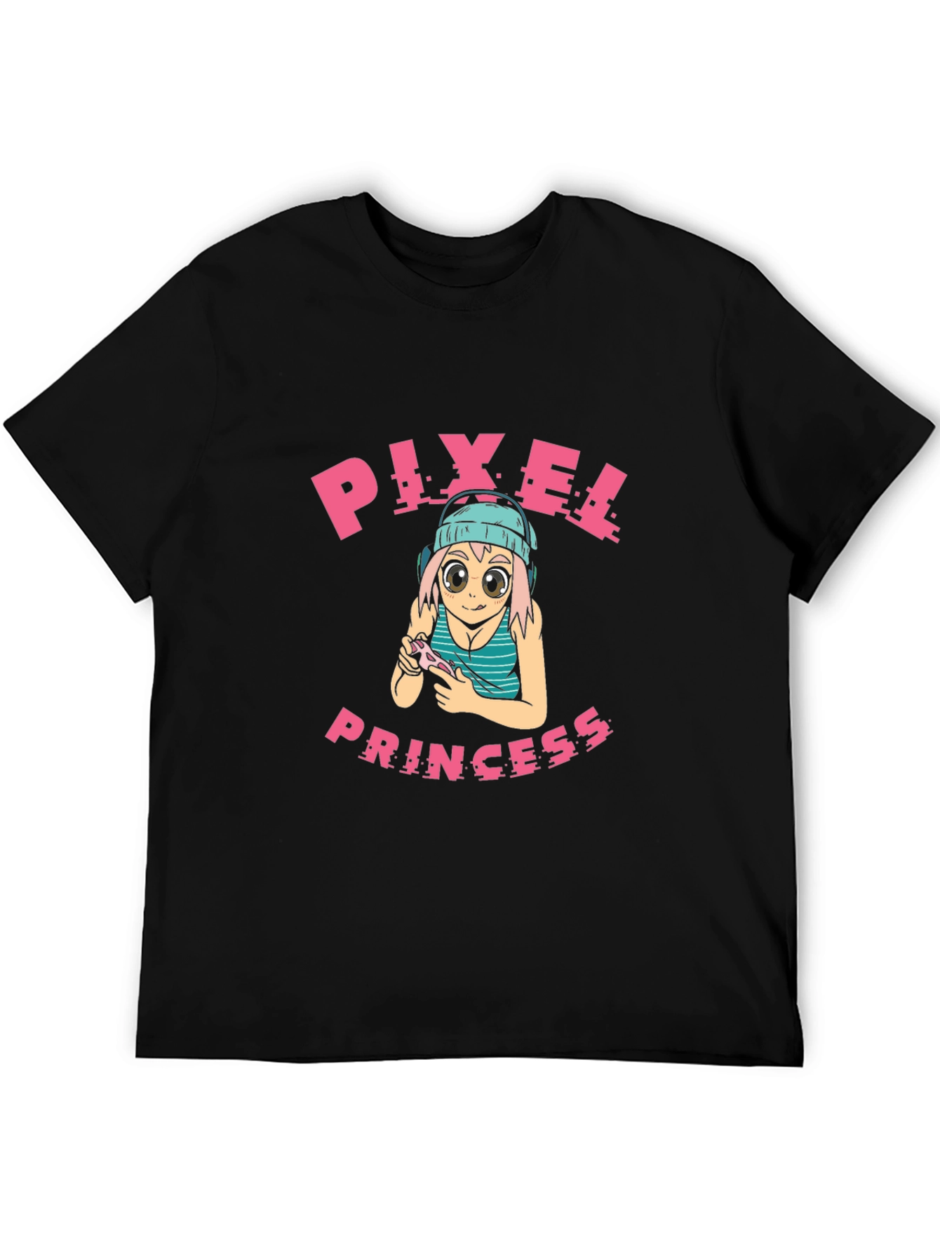 Pixel Princess Gaming T-Shirt - Black