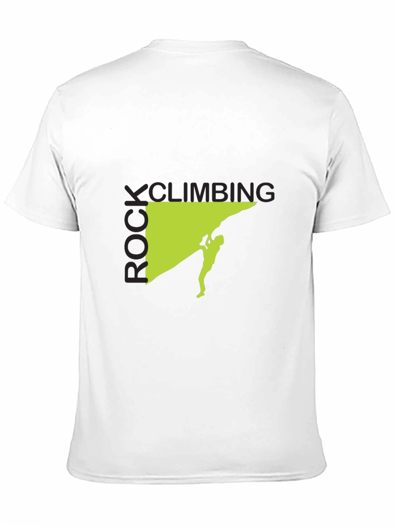 Rock Climbing Graphic Tee - Black Cotton Shirt