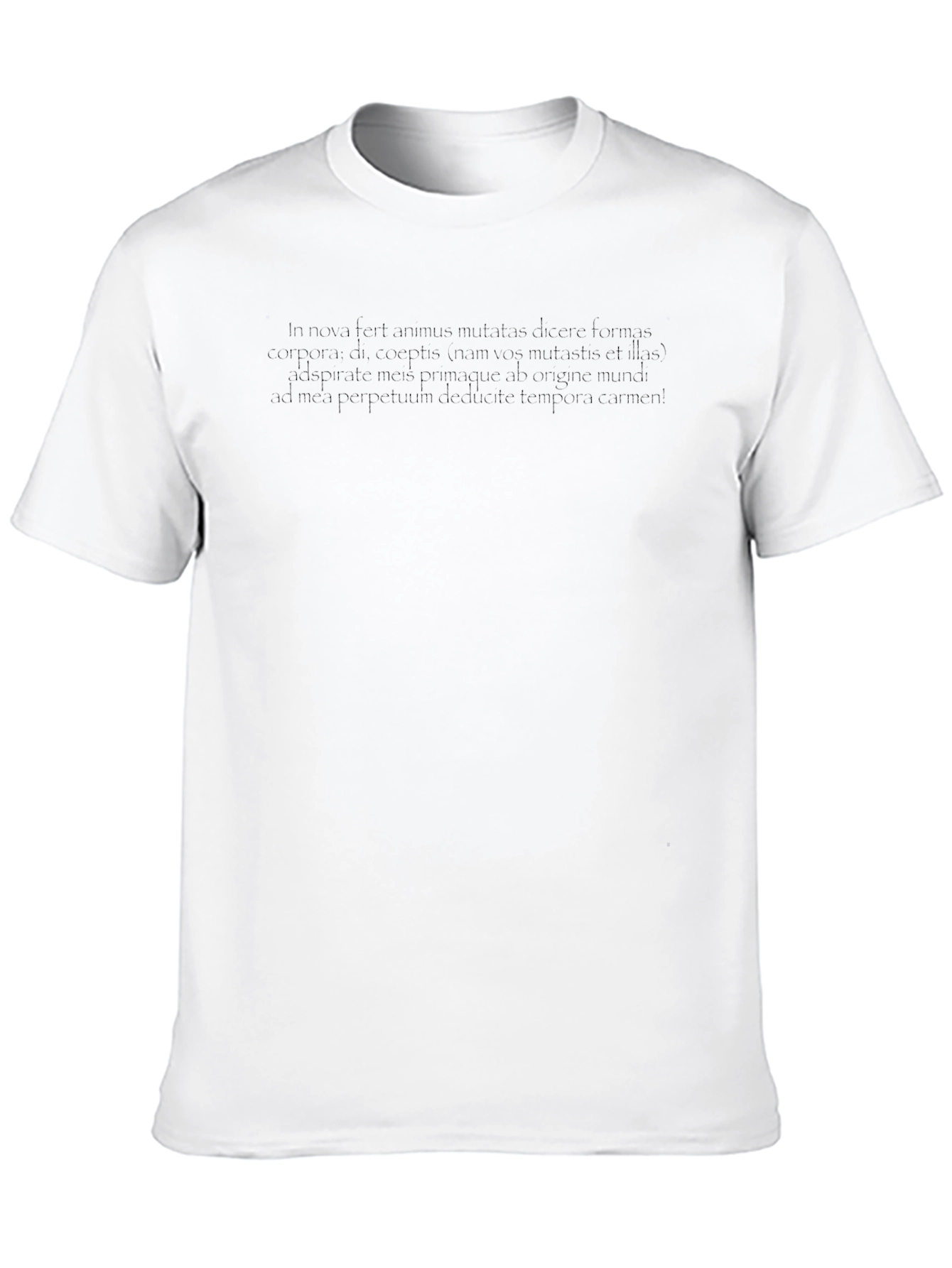Latin Quote Black T-Shirt