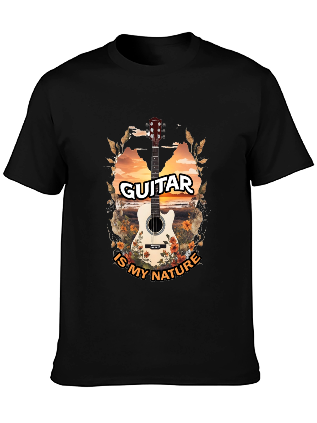 Guitar Is My Nature Graphic Tee