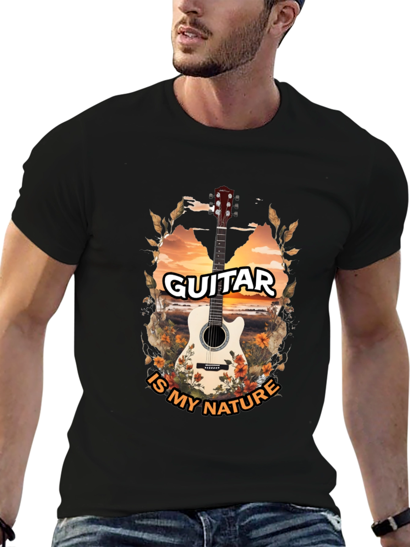 Guitar Is My Nature Graphic Tee
