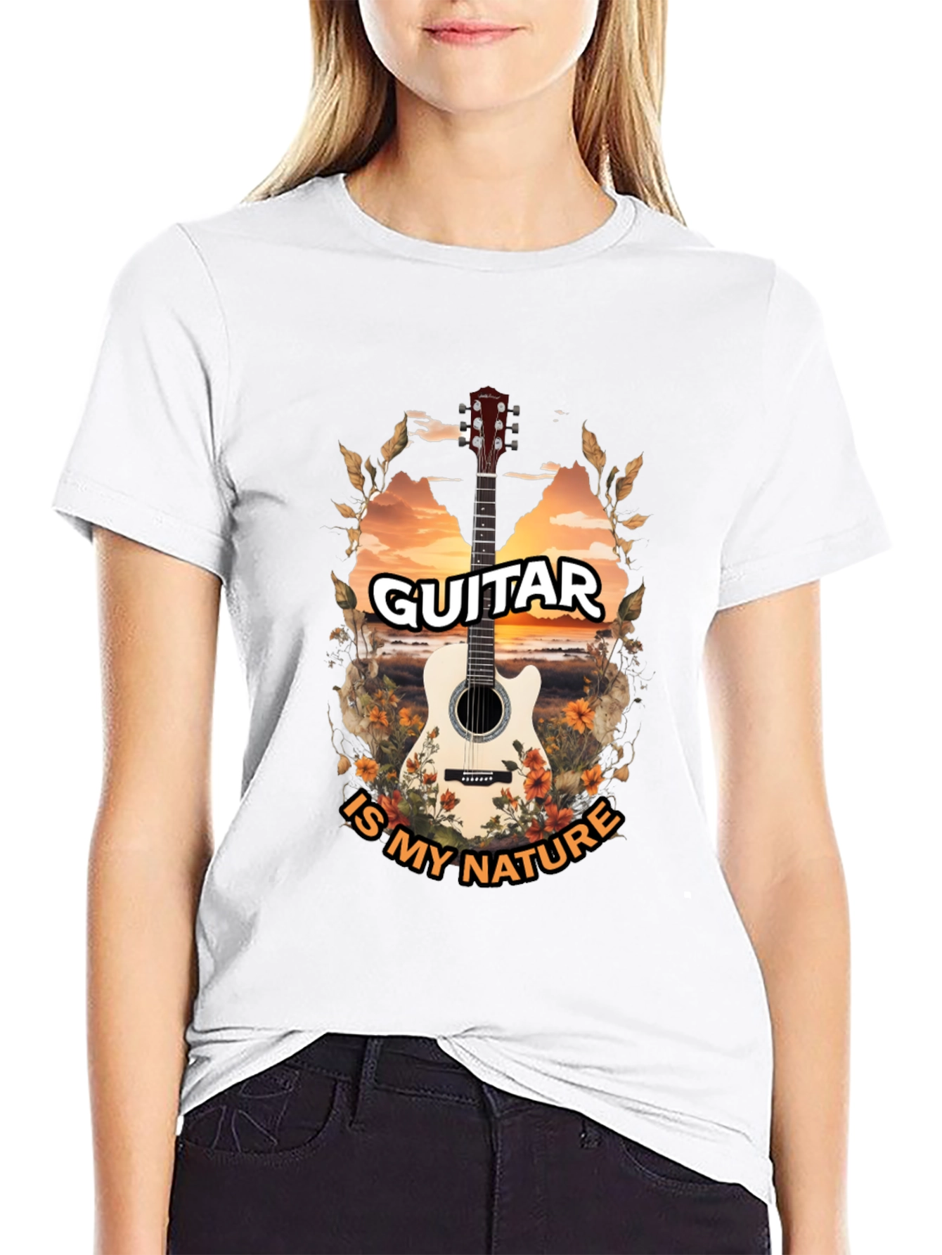 Guitar Is My Nature Graphic Tee
