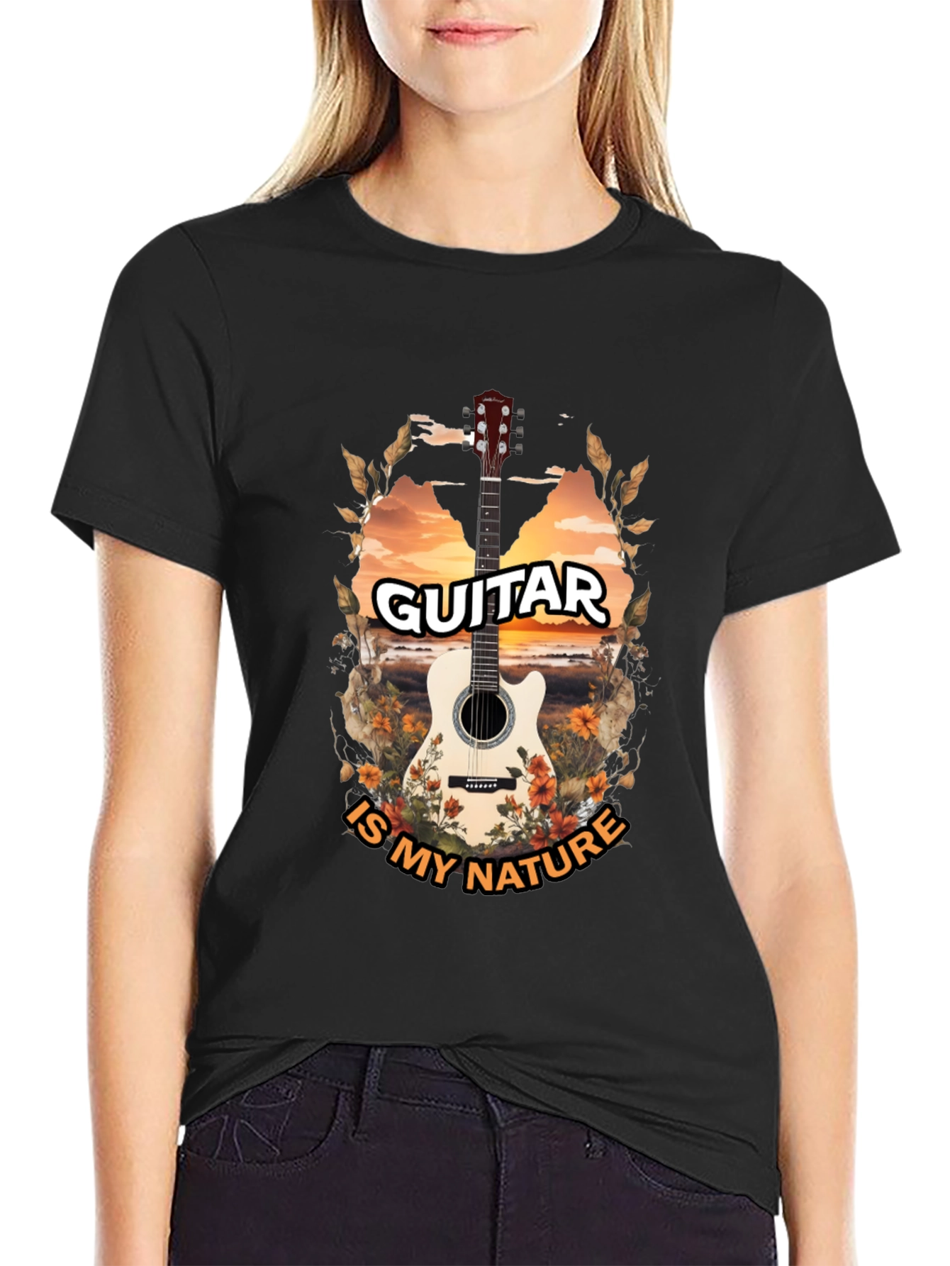 Guitar Is My Nature Graphic Tee