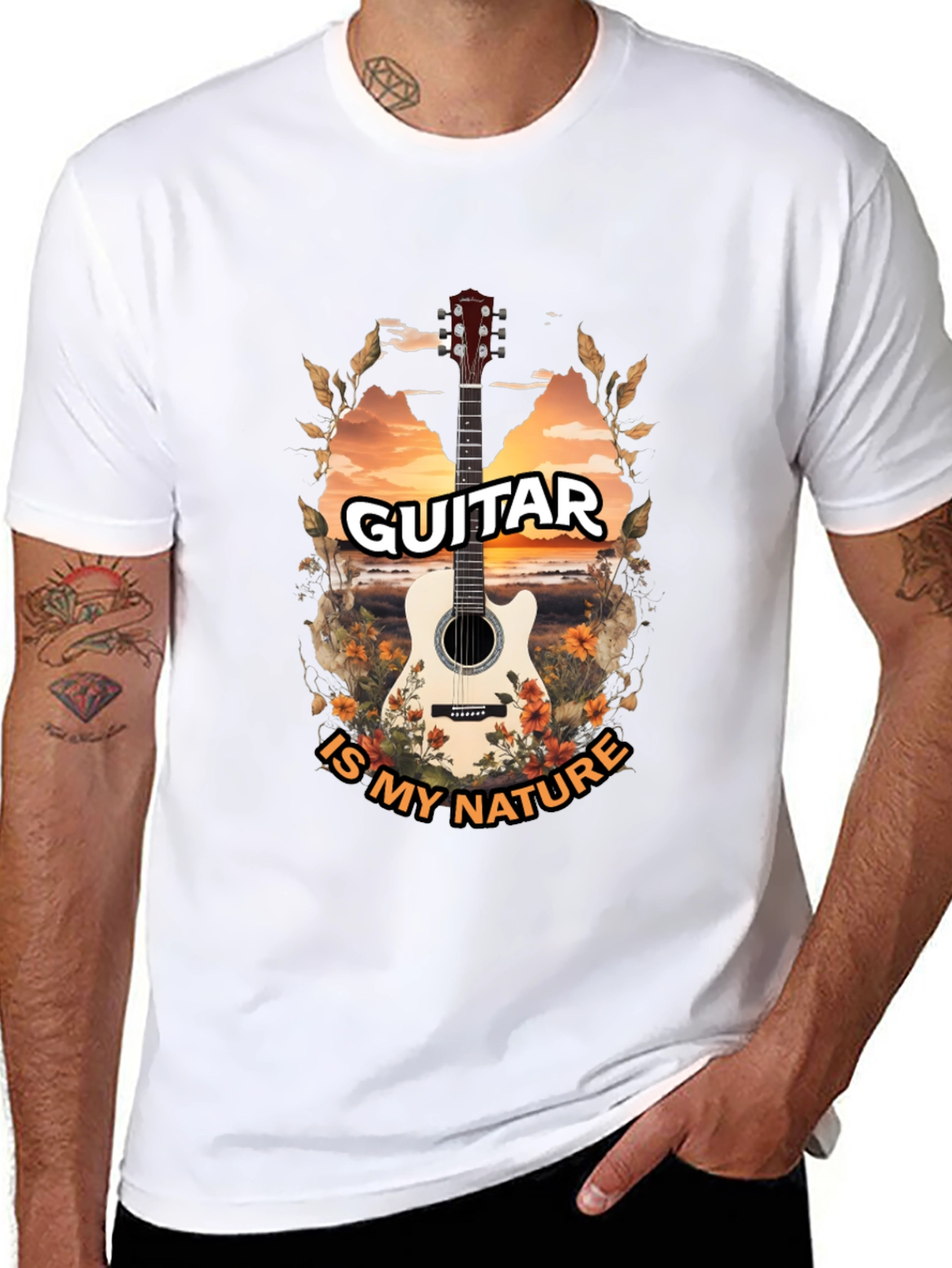 Guitar Is My Nature Graphic Tee
