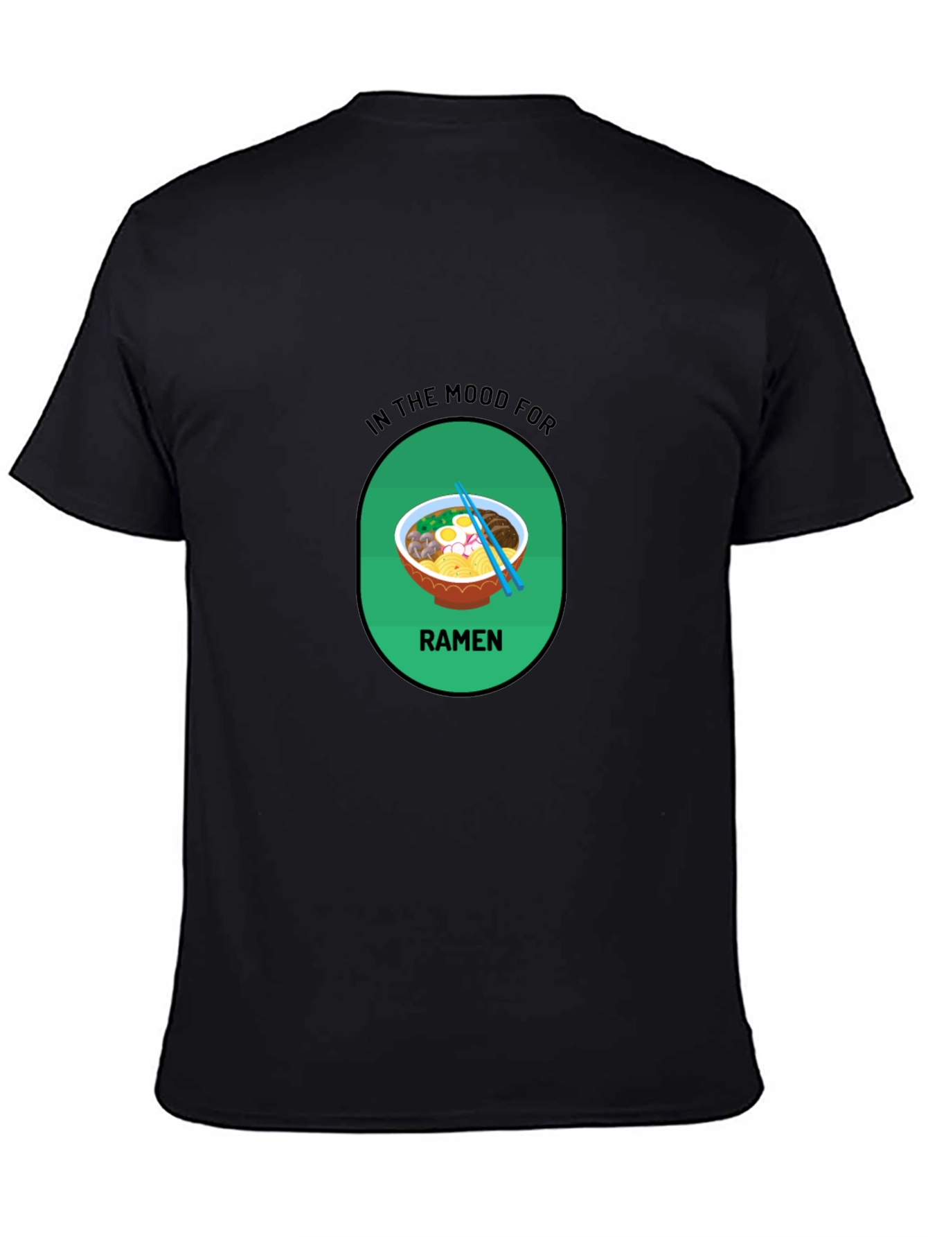 Ramen Mood T-Shirt - Black Casual Tee