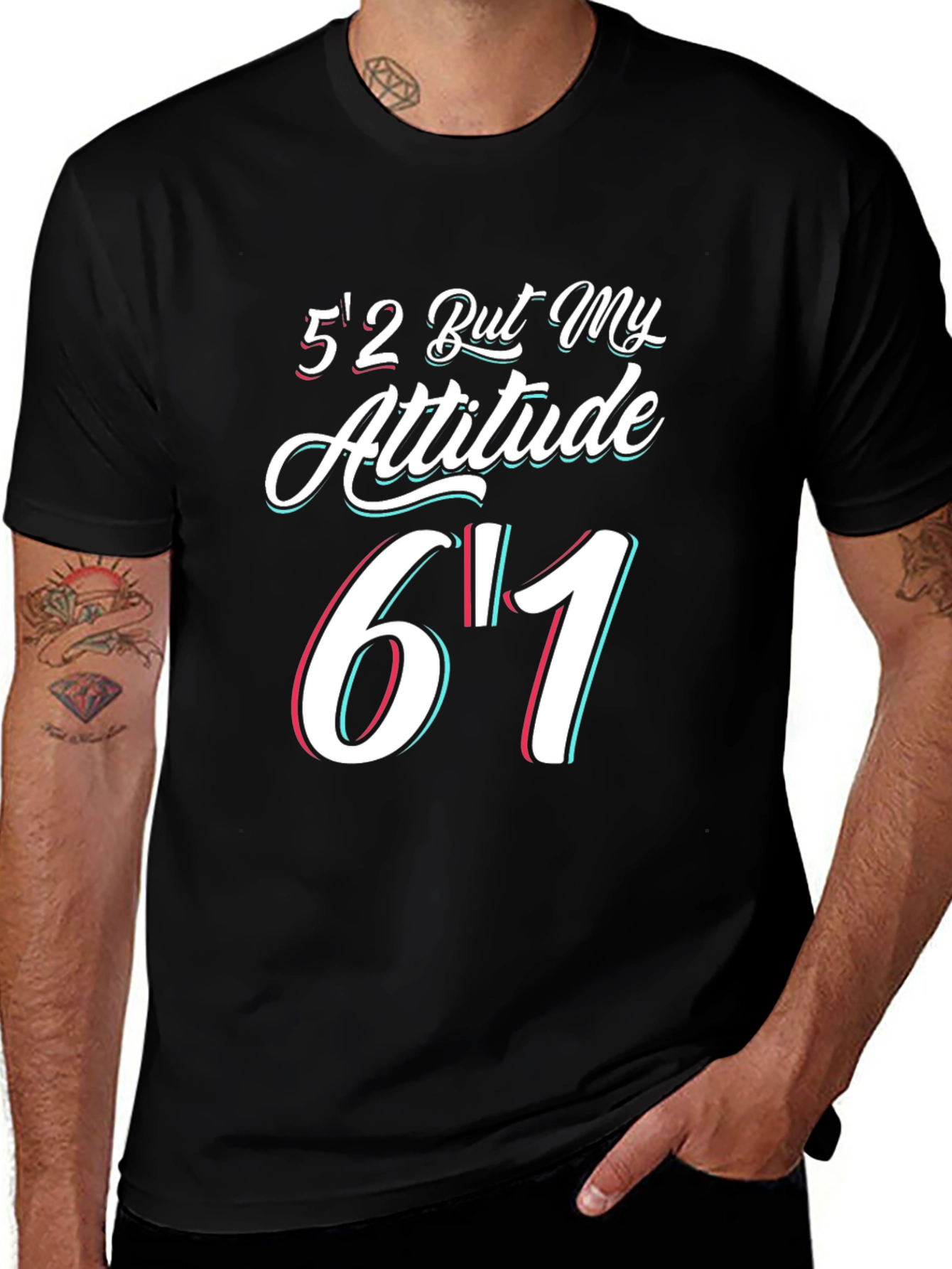 Attitude Statement Black Graphic Tee