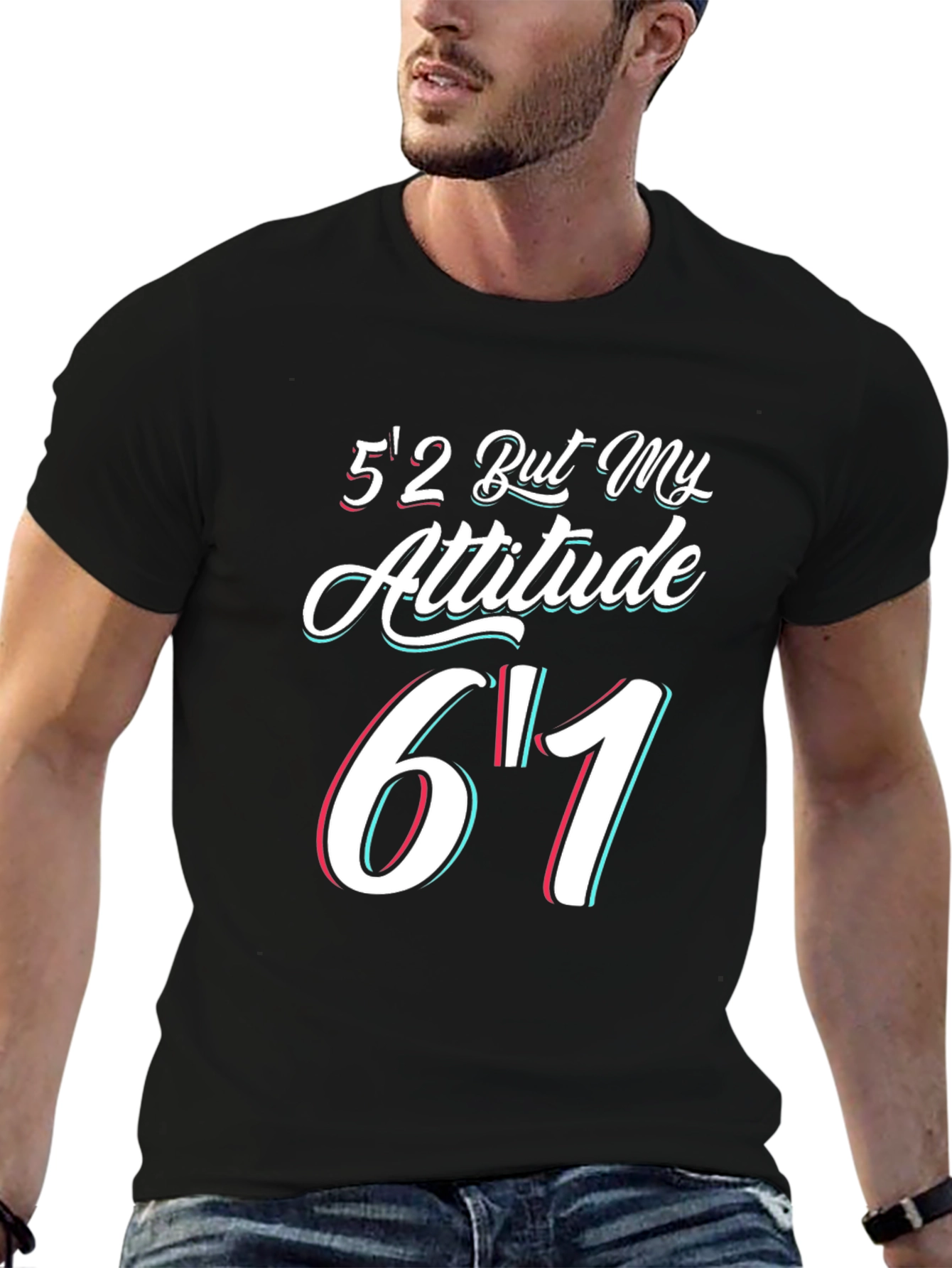 Attitude Statement Black Graphic Tee