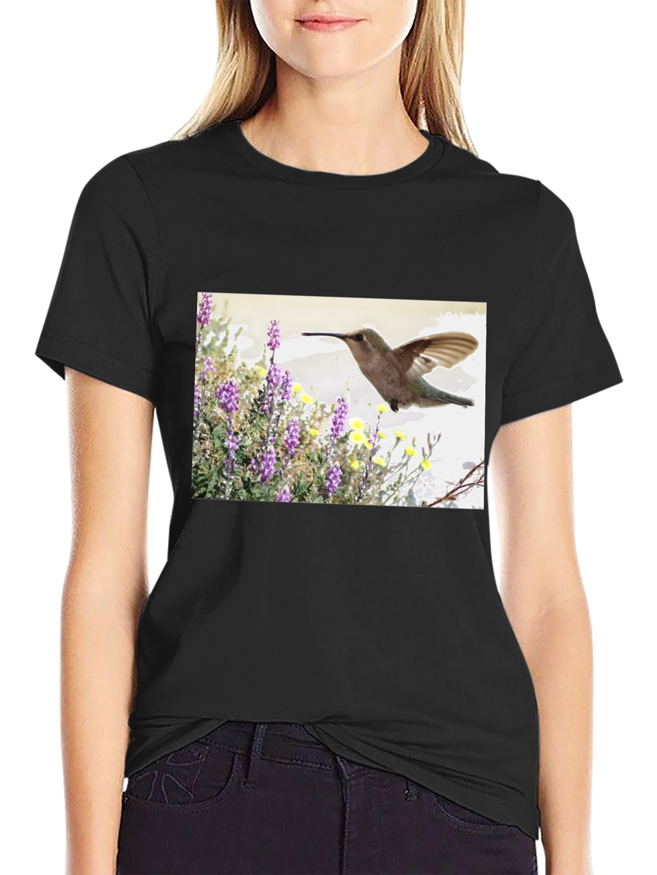 Hummingbird Graphic T-Shirt - Nature Inspired