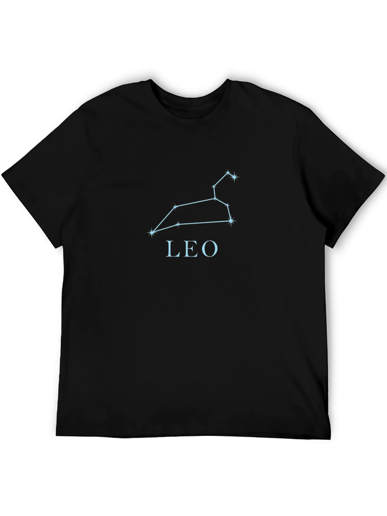 Leo Constellation Graphic Tee - Black Unisex T-Shirt
