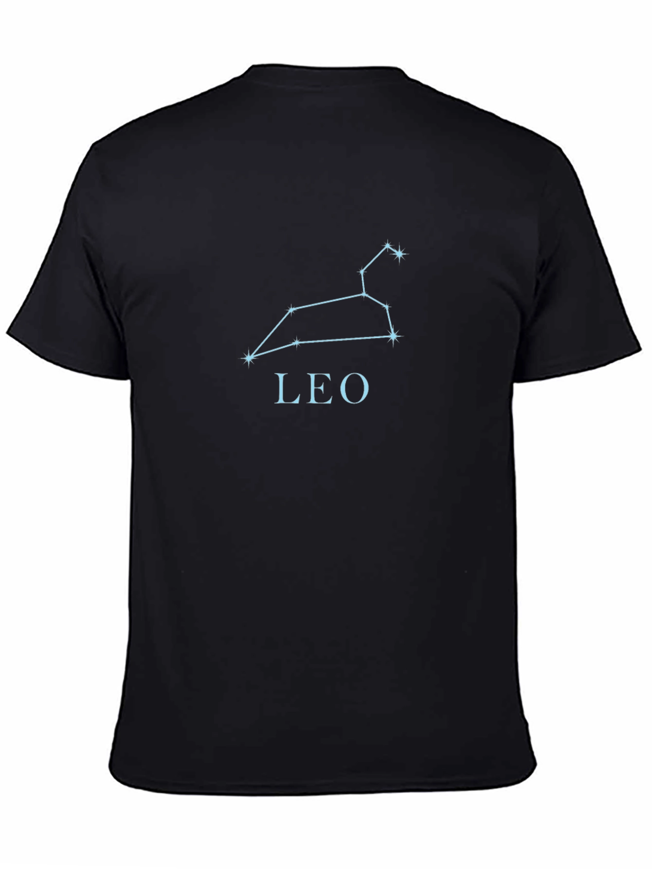 Leo Constellation Graphic Tee - Black Unisex T-Shirt