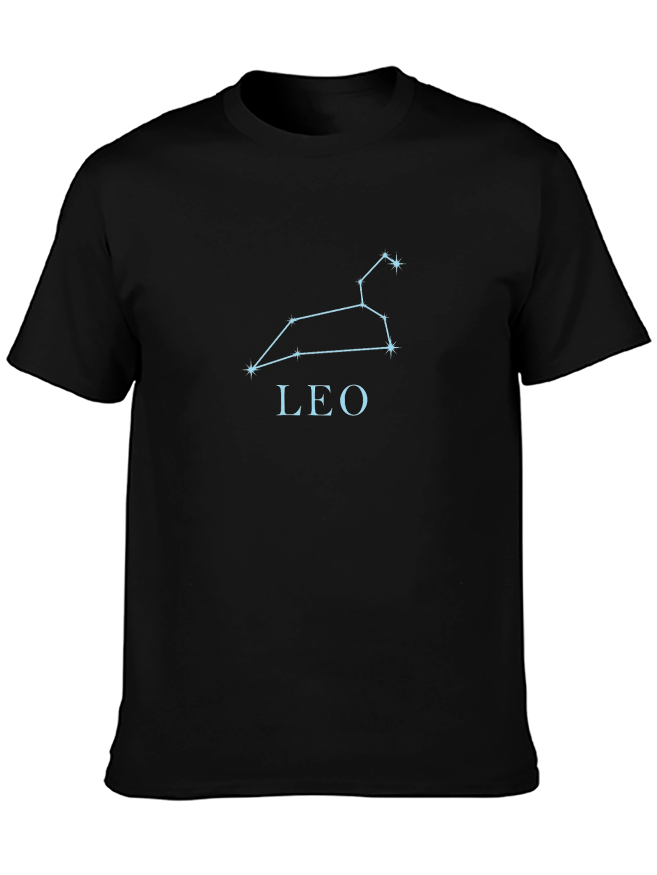Leo Constellation Graphic Tee - Black Unisex T-Shirt