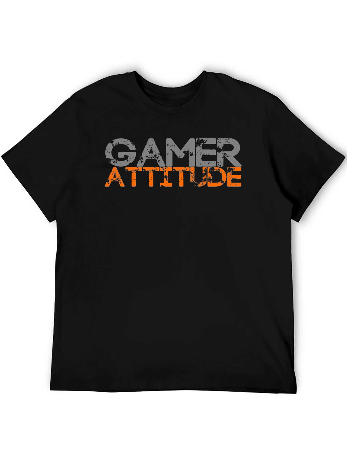 Gamer Attitude Graphic Tee - Black