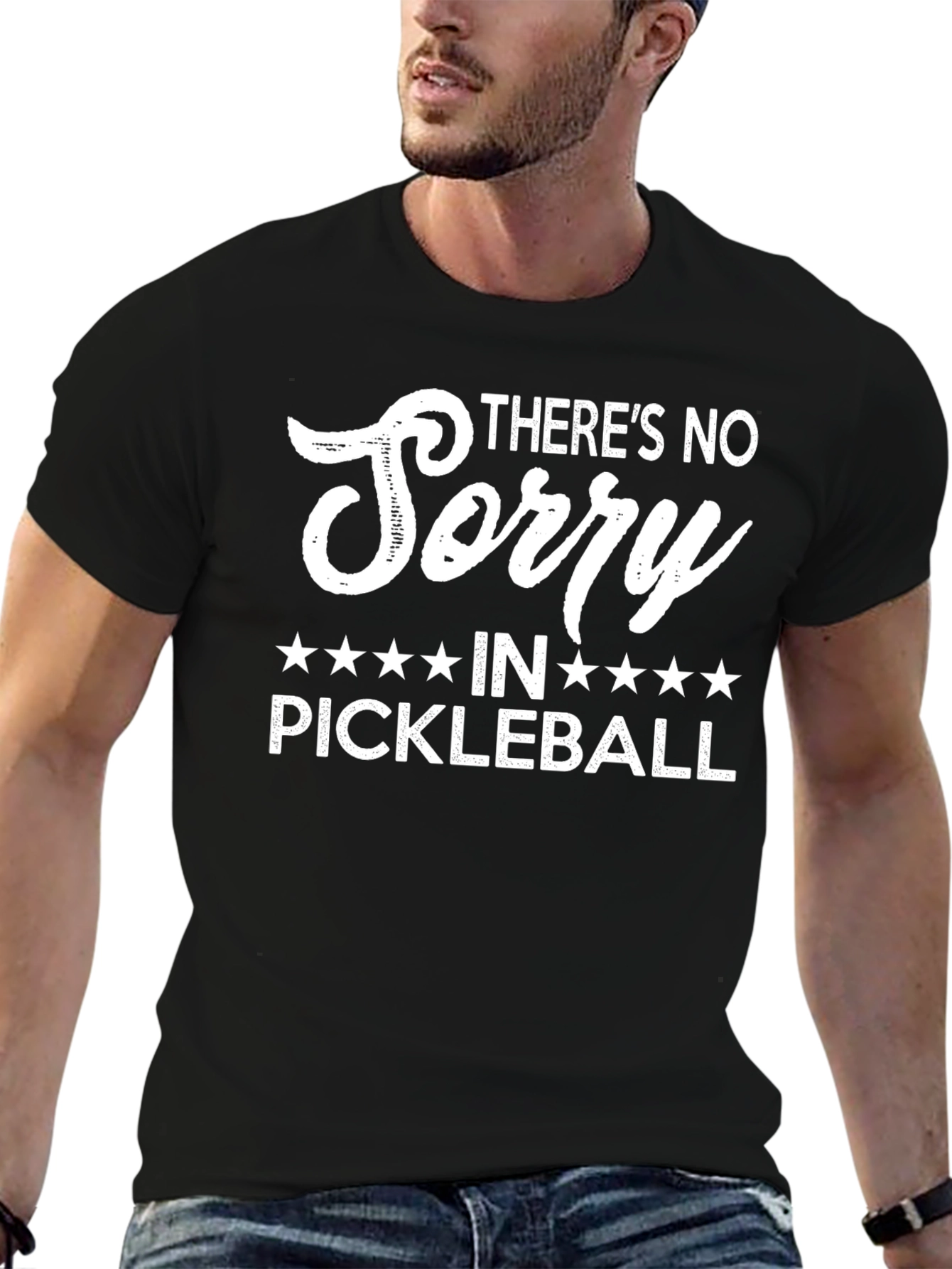 Funny Pickleball T-Shirt - No Sorry Design