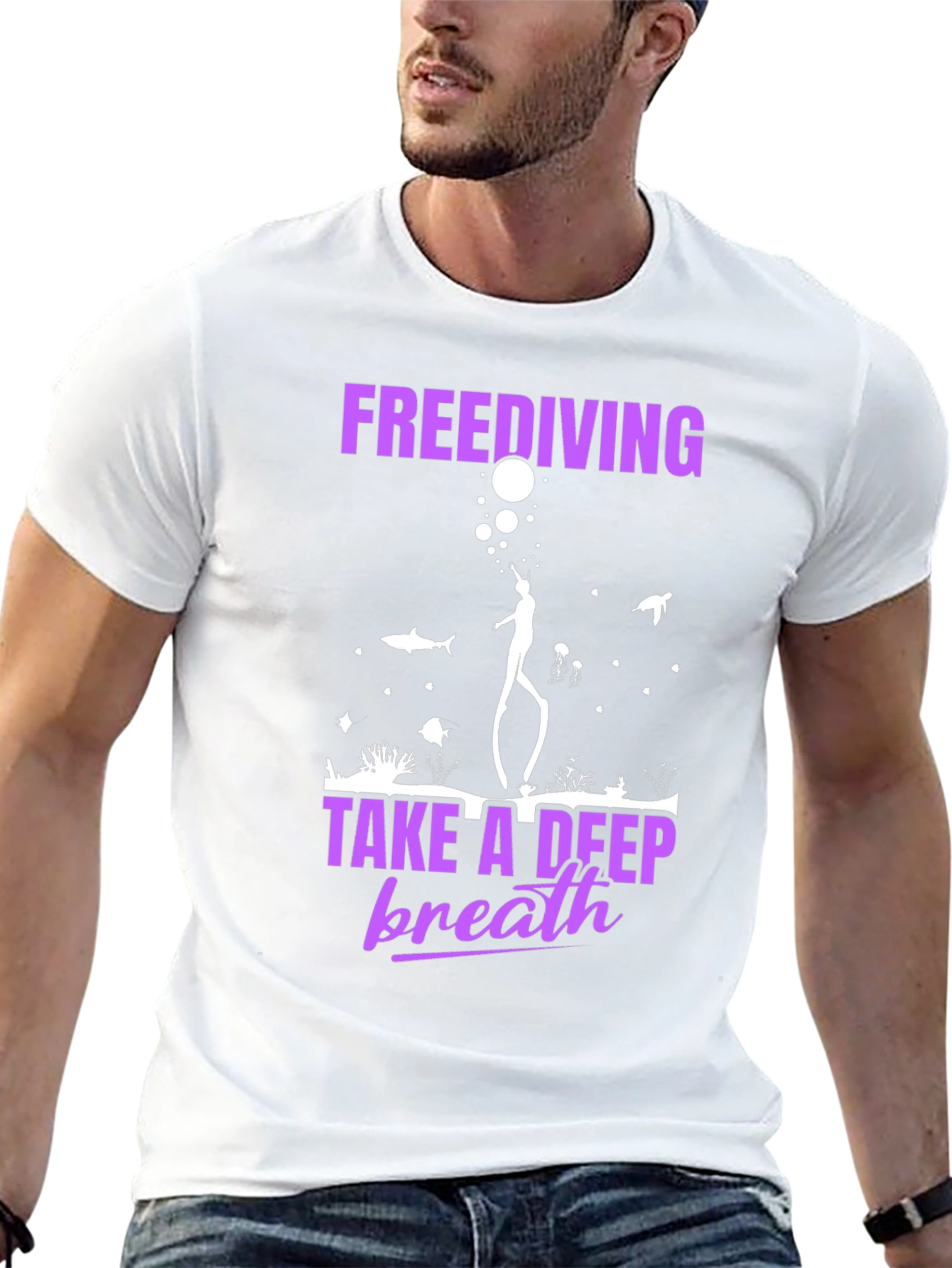 Freediving T-Shirt: Take a Deep Breath