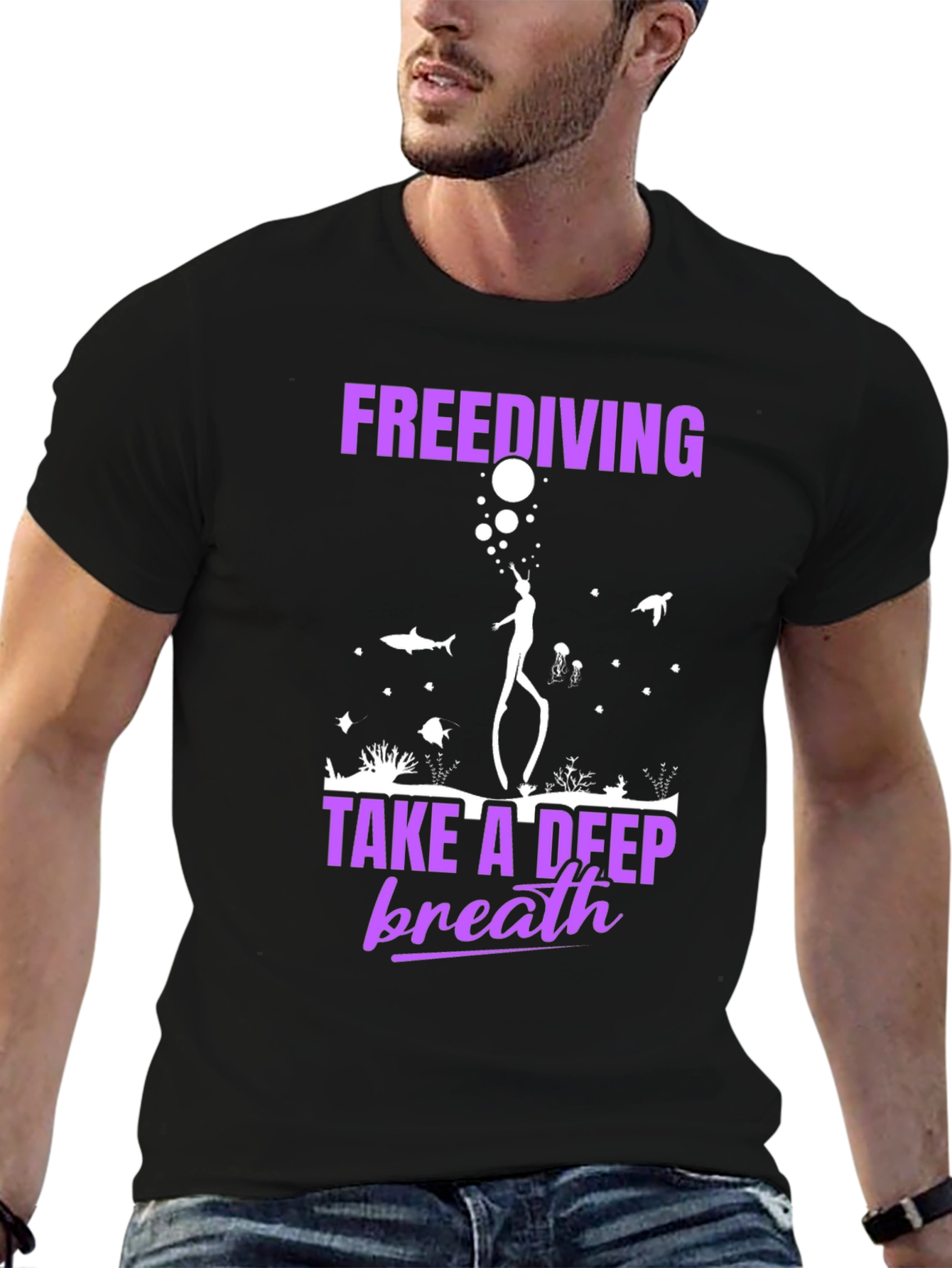 Freediving T-Shirt: Take a Deep Breath