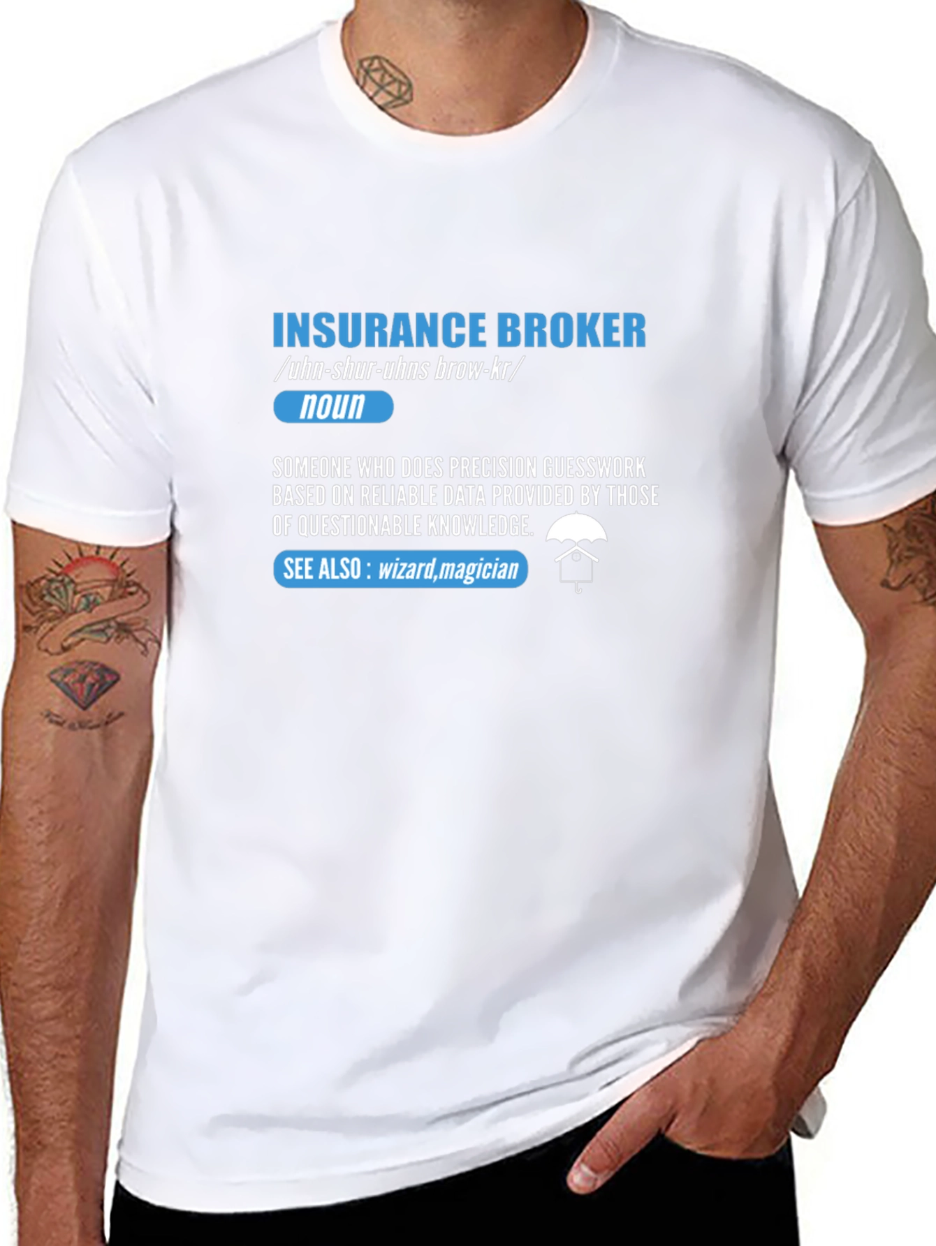 Insurance Broker Definition T-Shirt - Funny Job Gift