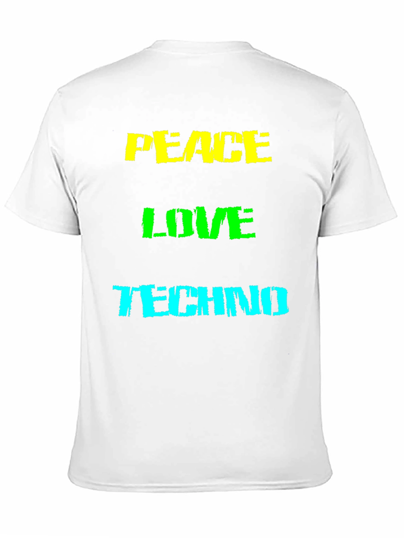 Peace Love Techno Graphic T-Shirt
