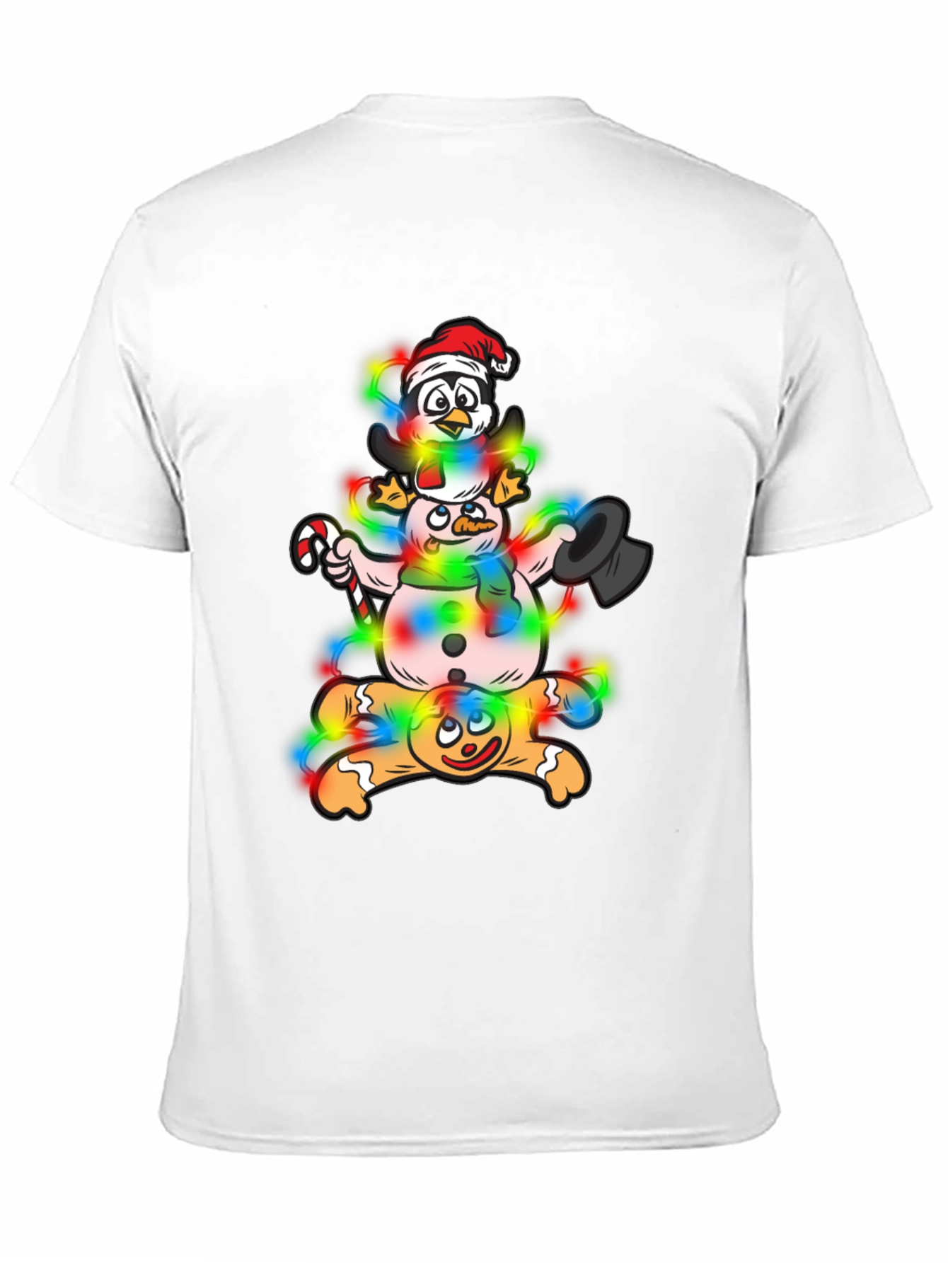 Whimsical Christmas Characters Graphic Tee