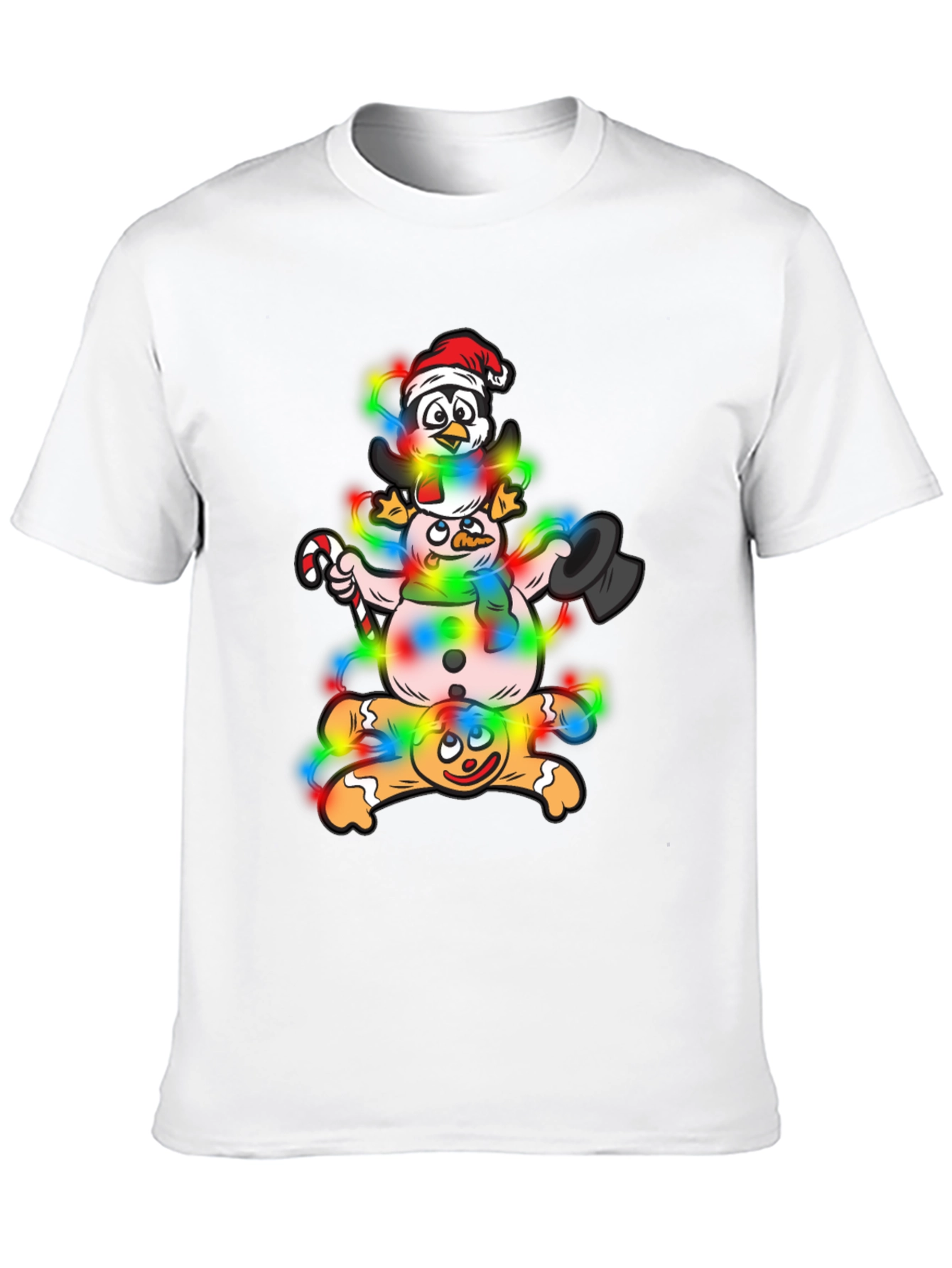 Whimsical Christmas Characters Graphic Tee
